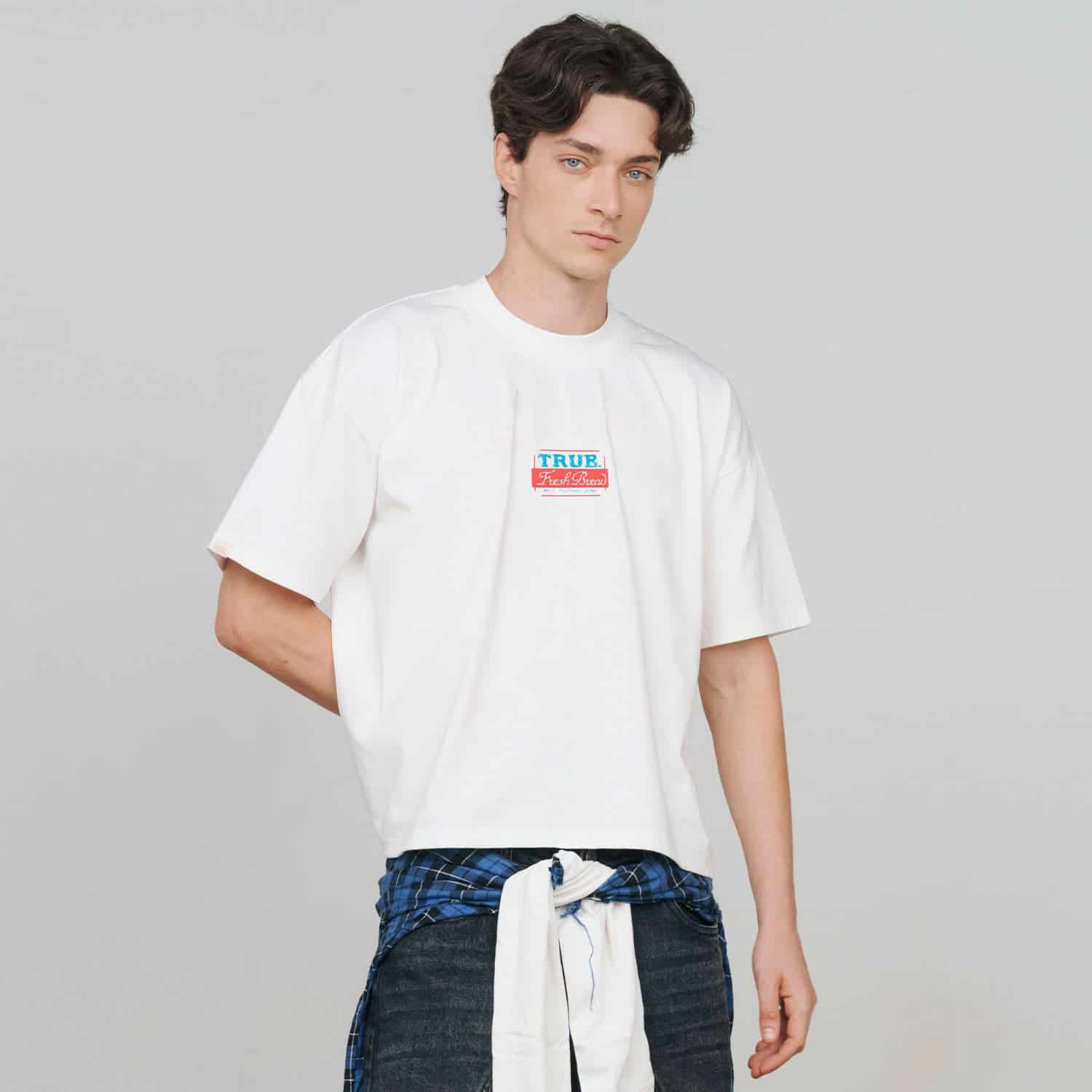 Hungry Boxy Tee - Cream - miniatura 2