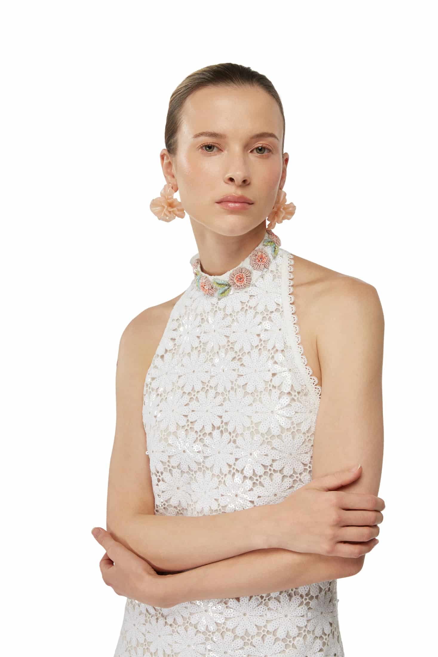 GEMMA MAXI DRESS WHITE - miniatura 2