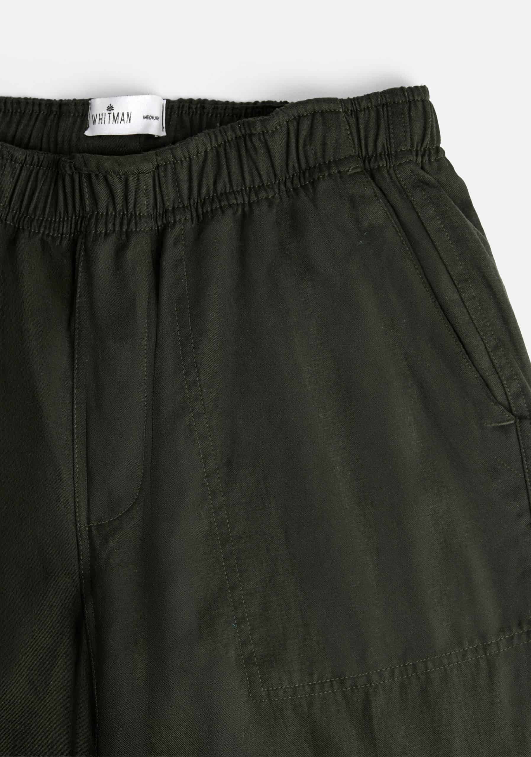 Pantalon H Hopkins Jogger Lino Verde Osc - miniatura 2