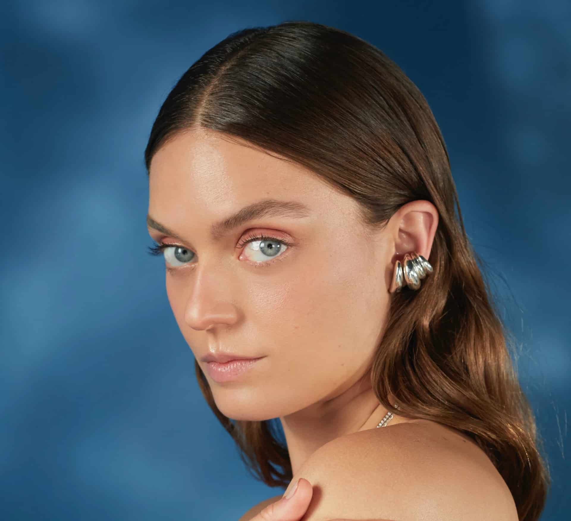 Ear cuff Aqua Due Doble - miniatura 3