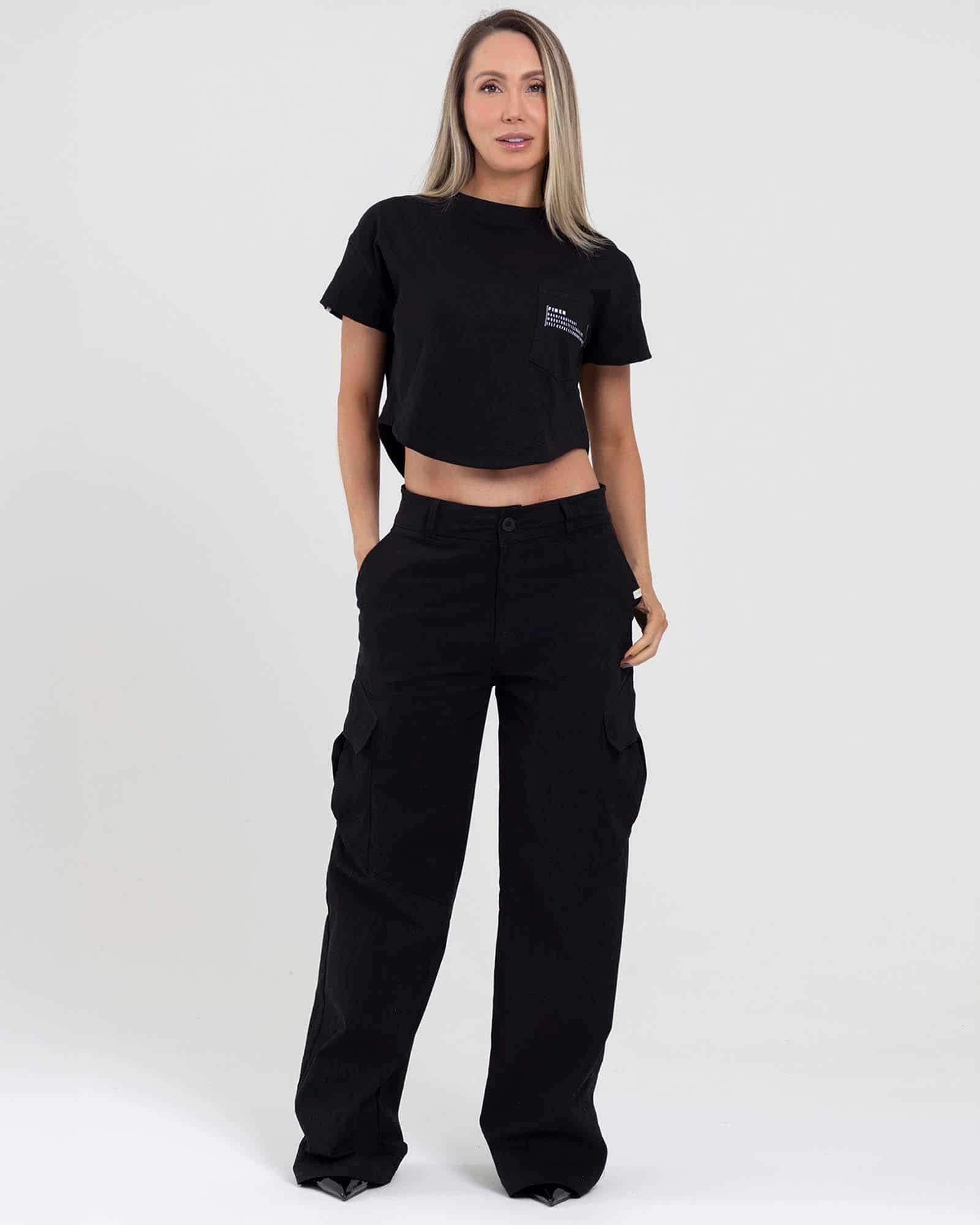 Cargo pant negro new dawn FIBER - miniatura 1