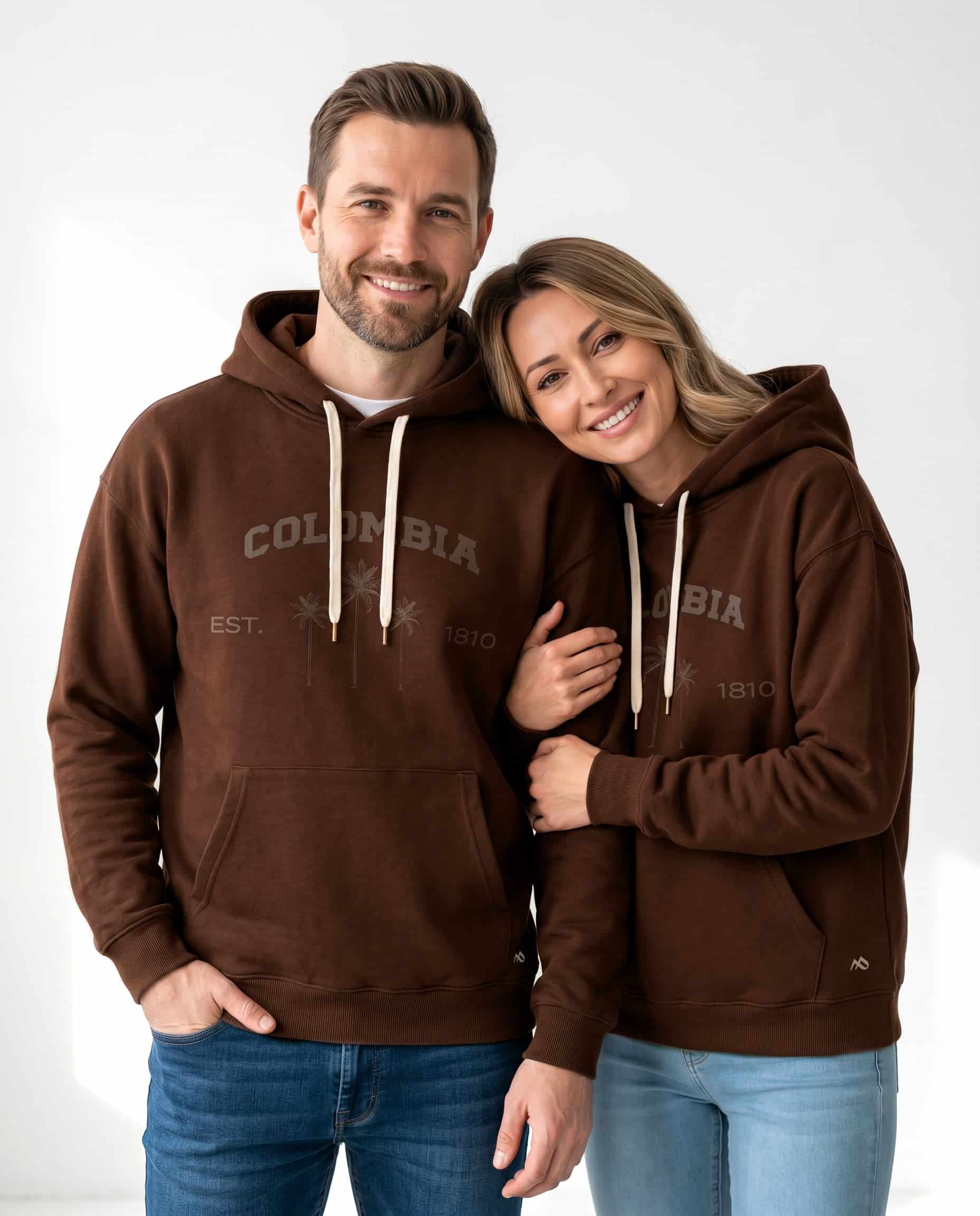 Buzo Unisex con Capota Marfil Palmera Escudo - miniatura 6