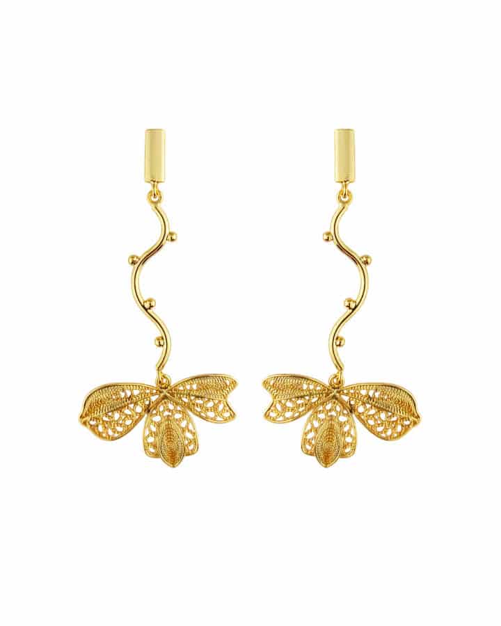 Aretes largo filigrana, Omaira - miniatura 1