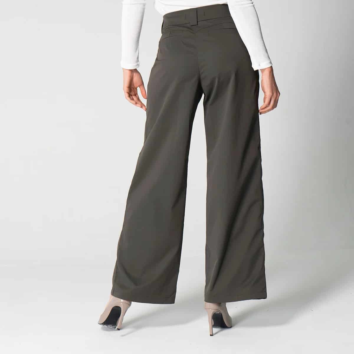 Pantalon Unicolor Wide Leg Zac - miniatura 4