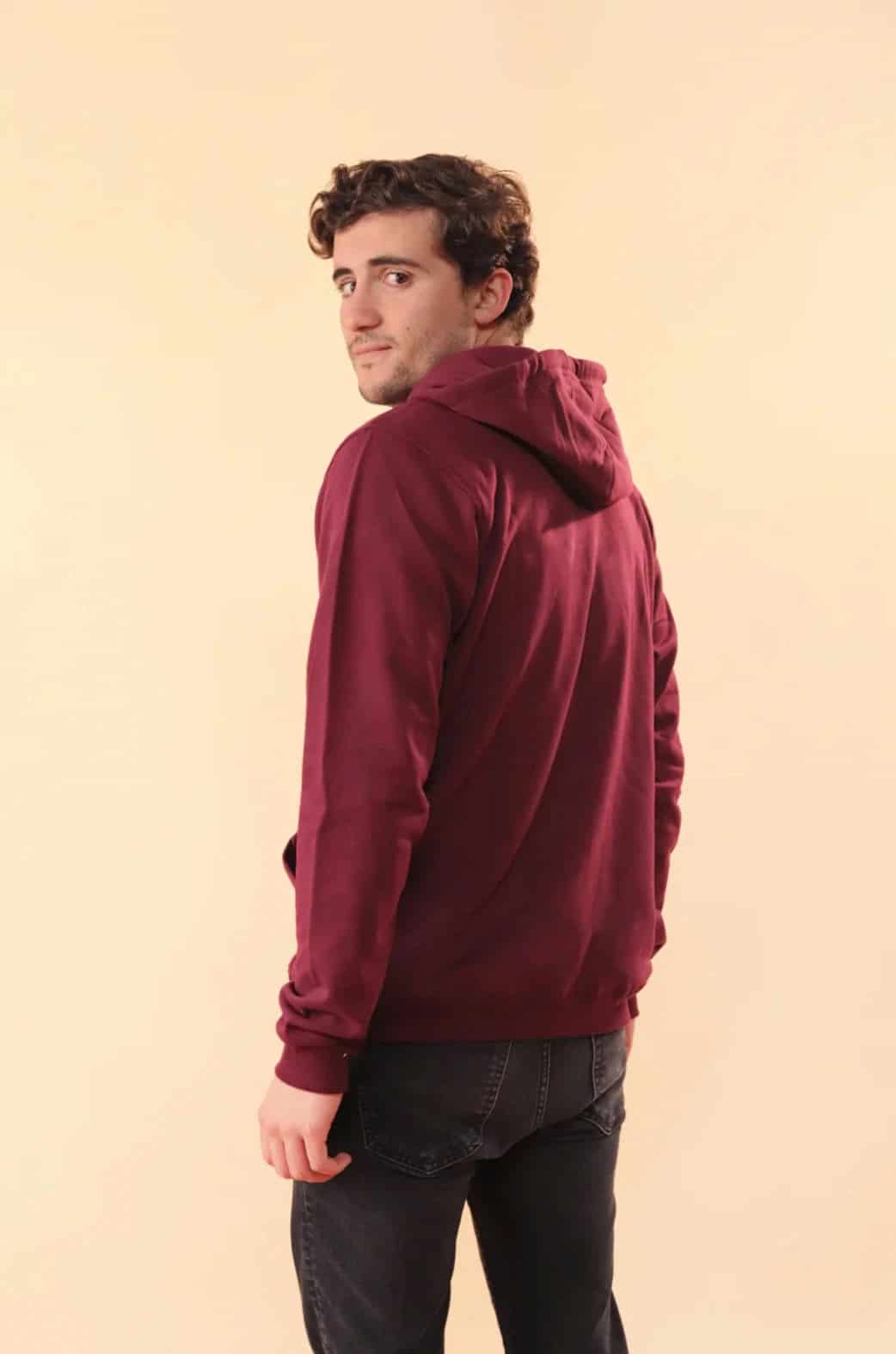 HOODIE DOMENICA VINOTINTO - UNISEX - miniatura 3
