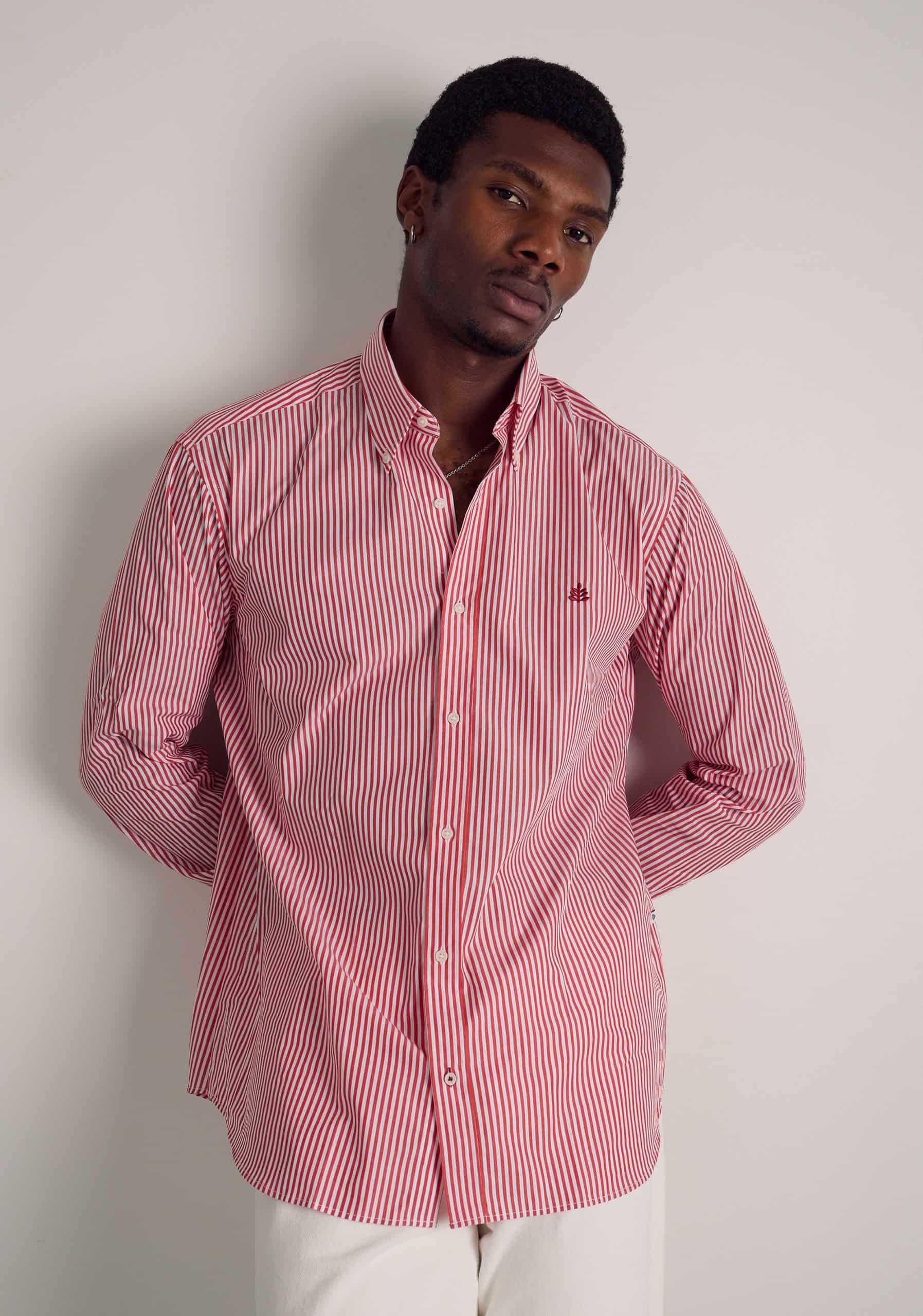 Camisa H CBD Rayas Med L-Vin Cereza - miniatura 2