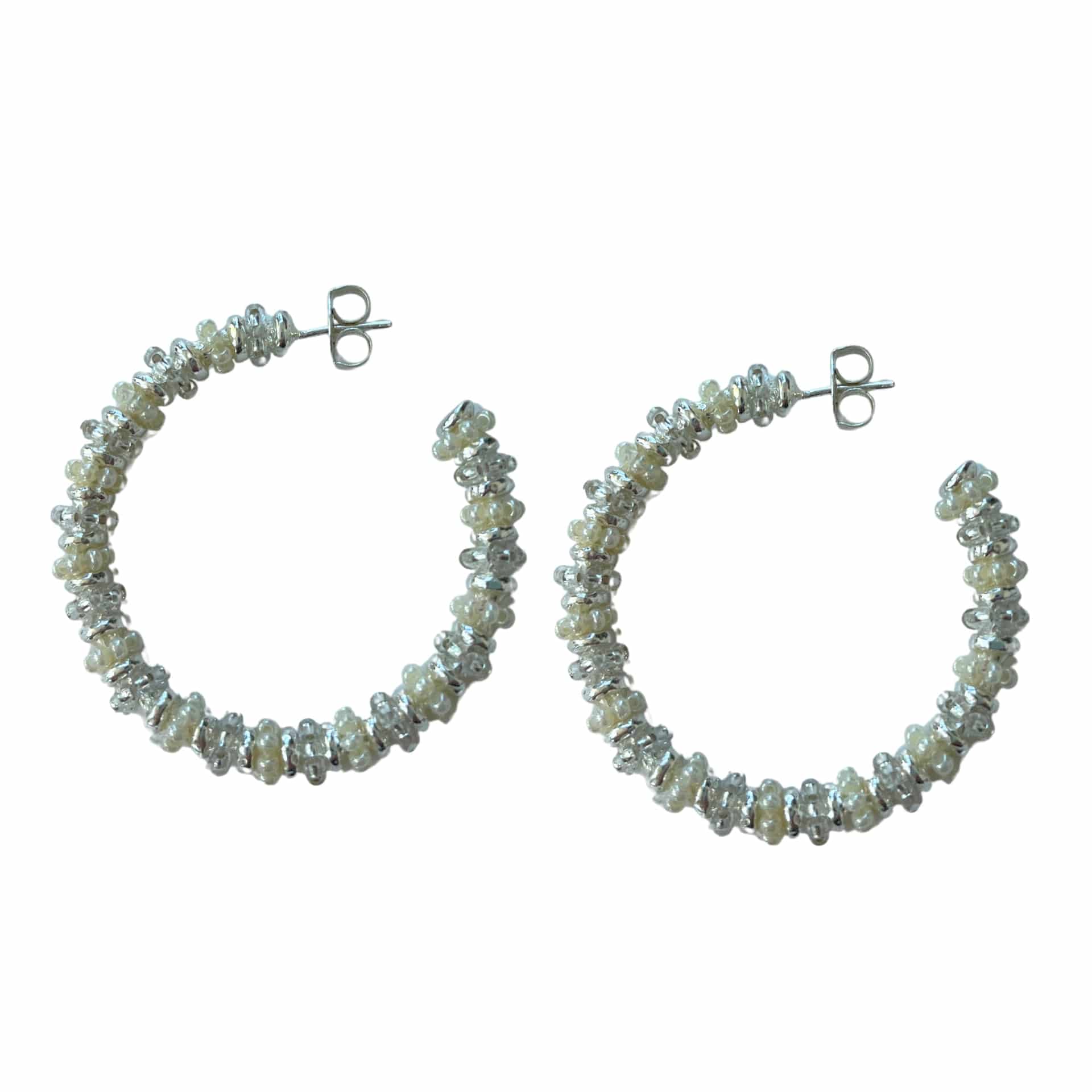 Formation Beaded Maxi Hoops - miniatura 6