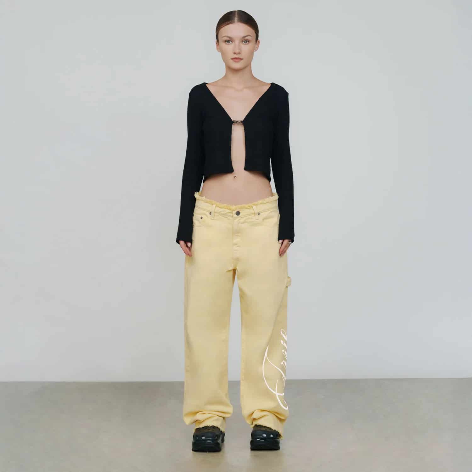 Mid-Rise Pants - Butter Yellow - miniatura 11
