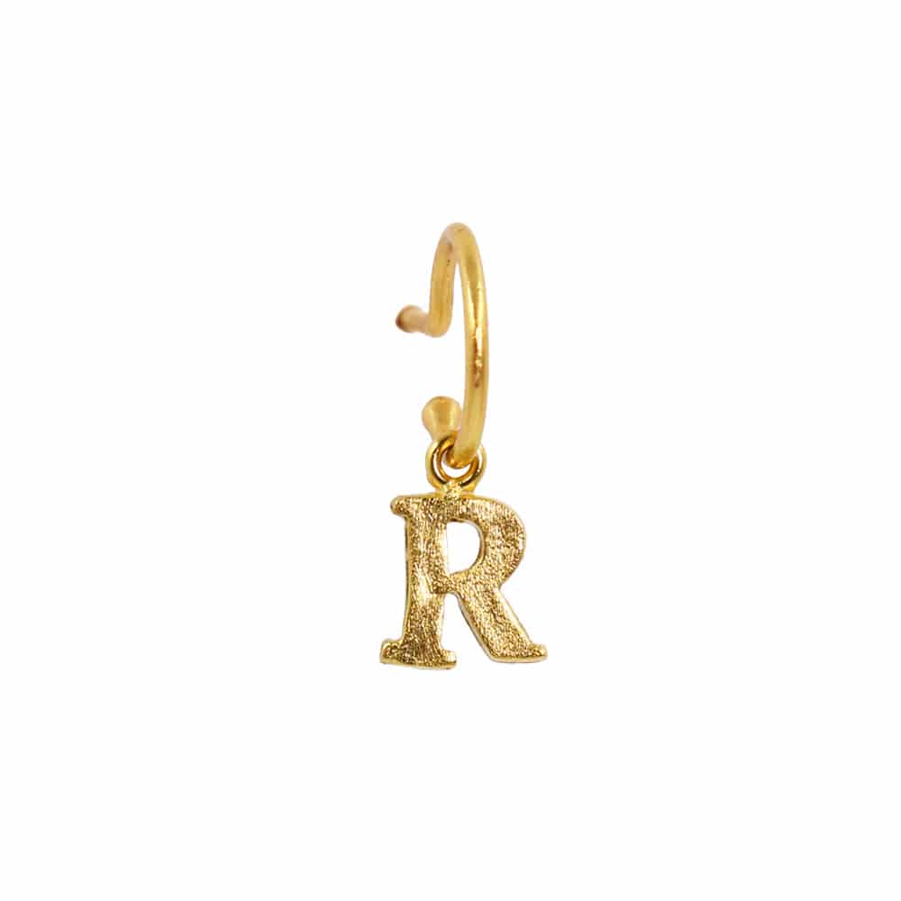 PreOrder Baby Hoops 9mm Letra Gold - miniatura 15