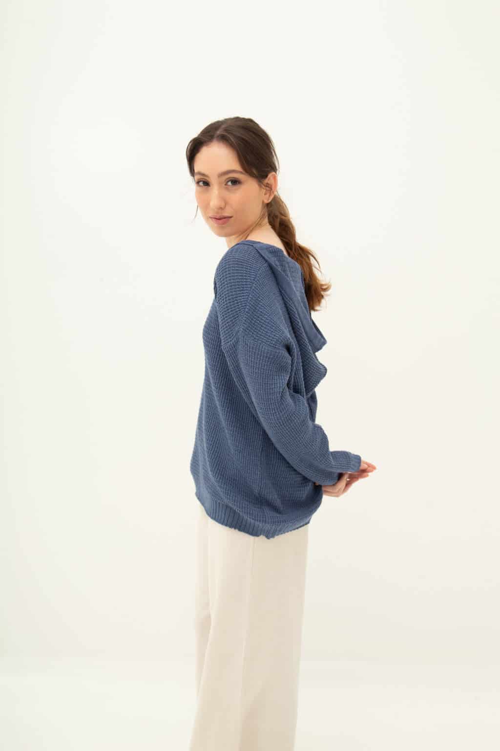 Saco Capota Oversized Petróleo - miniatura 2
