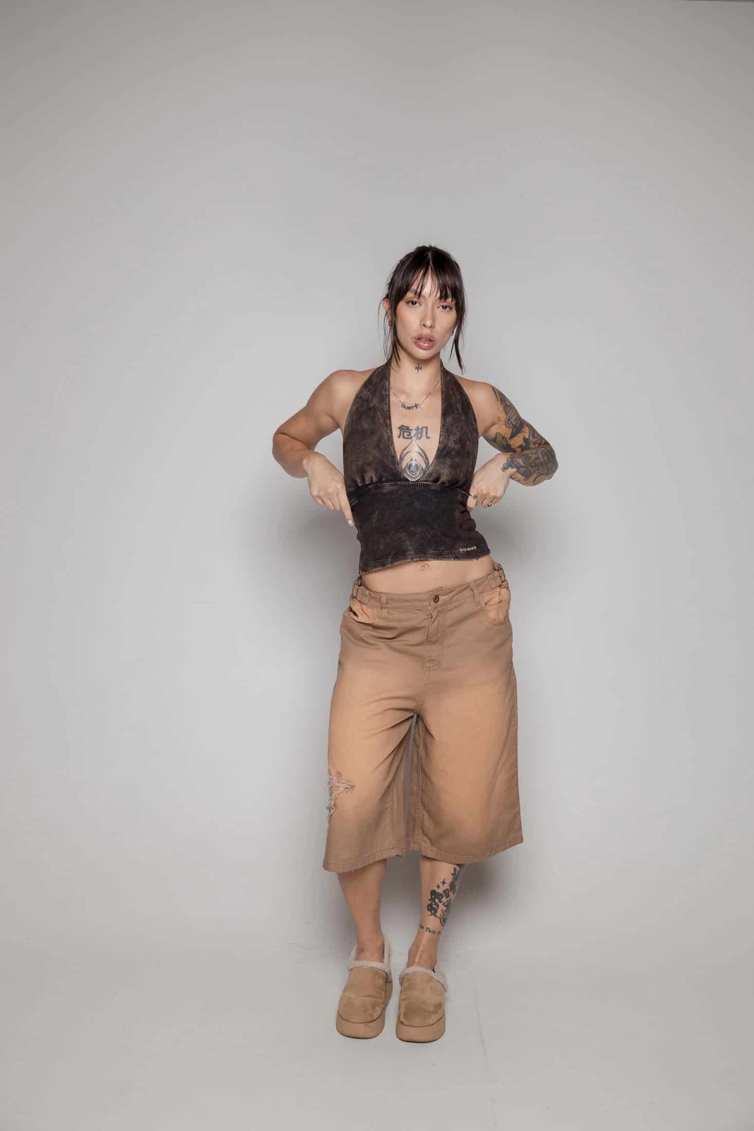 Jorts Dama Courage Sogno-Camel - miniatura 2