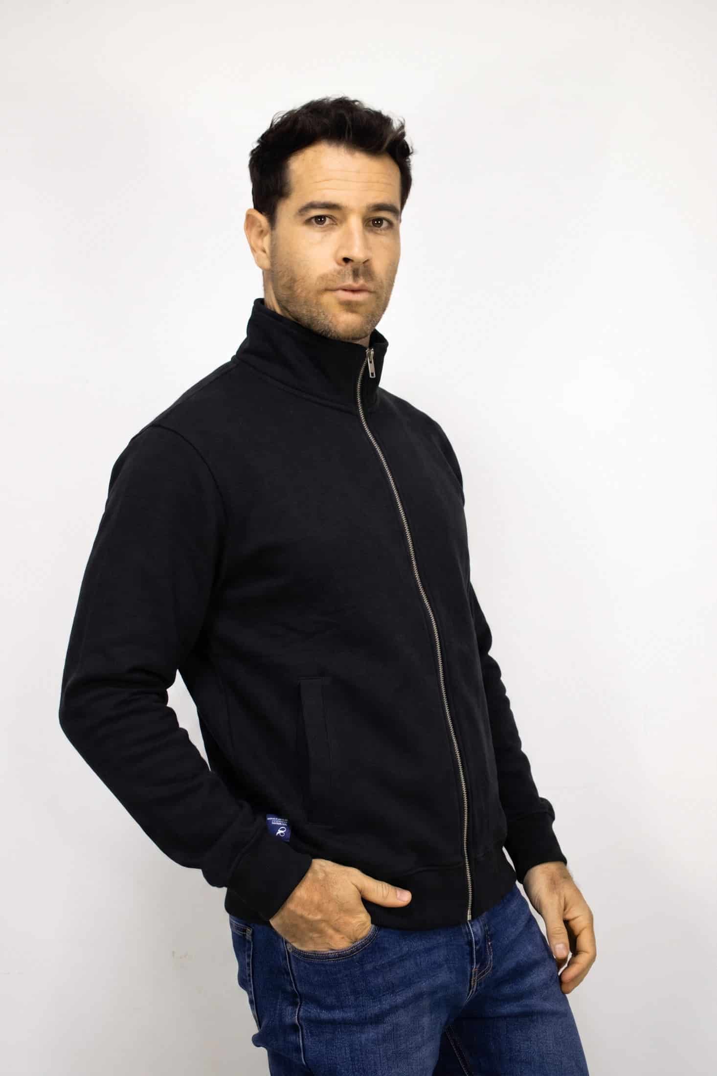 Saco negro con Cremallera para hombre - miniatura 2