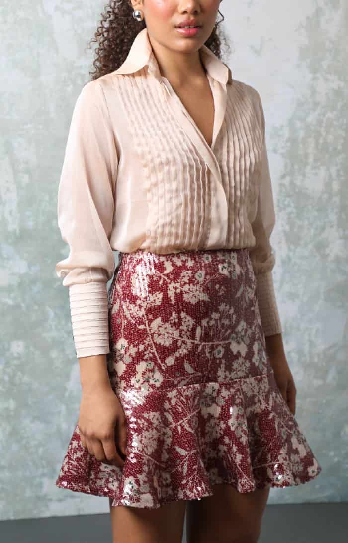 AMALIA MINI MINI SKIRT - miniatura 1