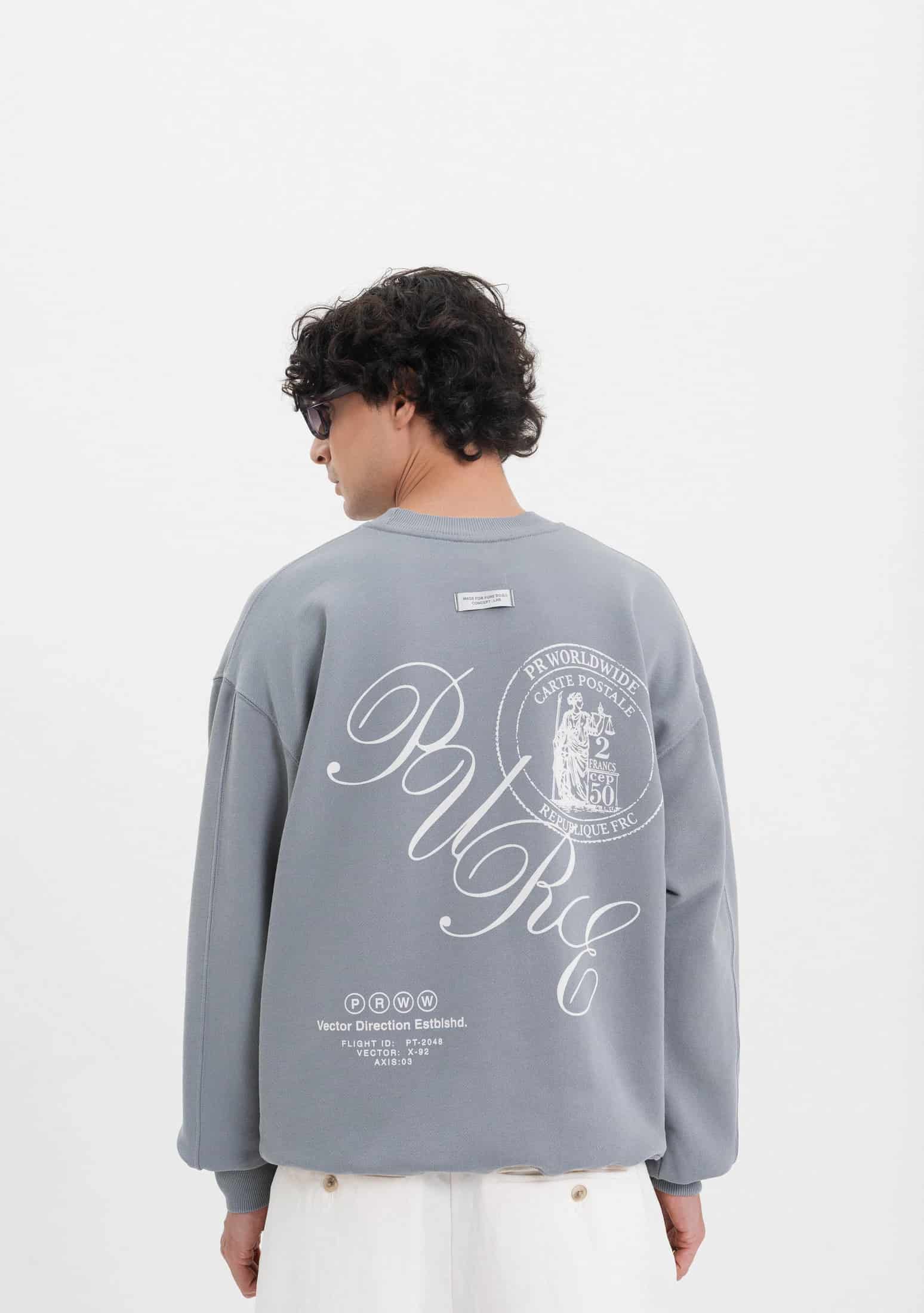 Across The Lines Gray Pullover - miniatura 3