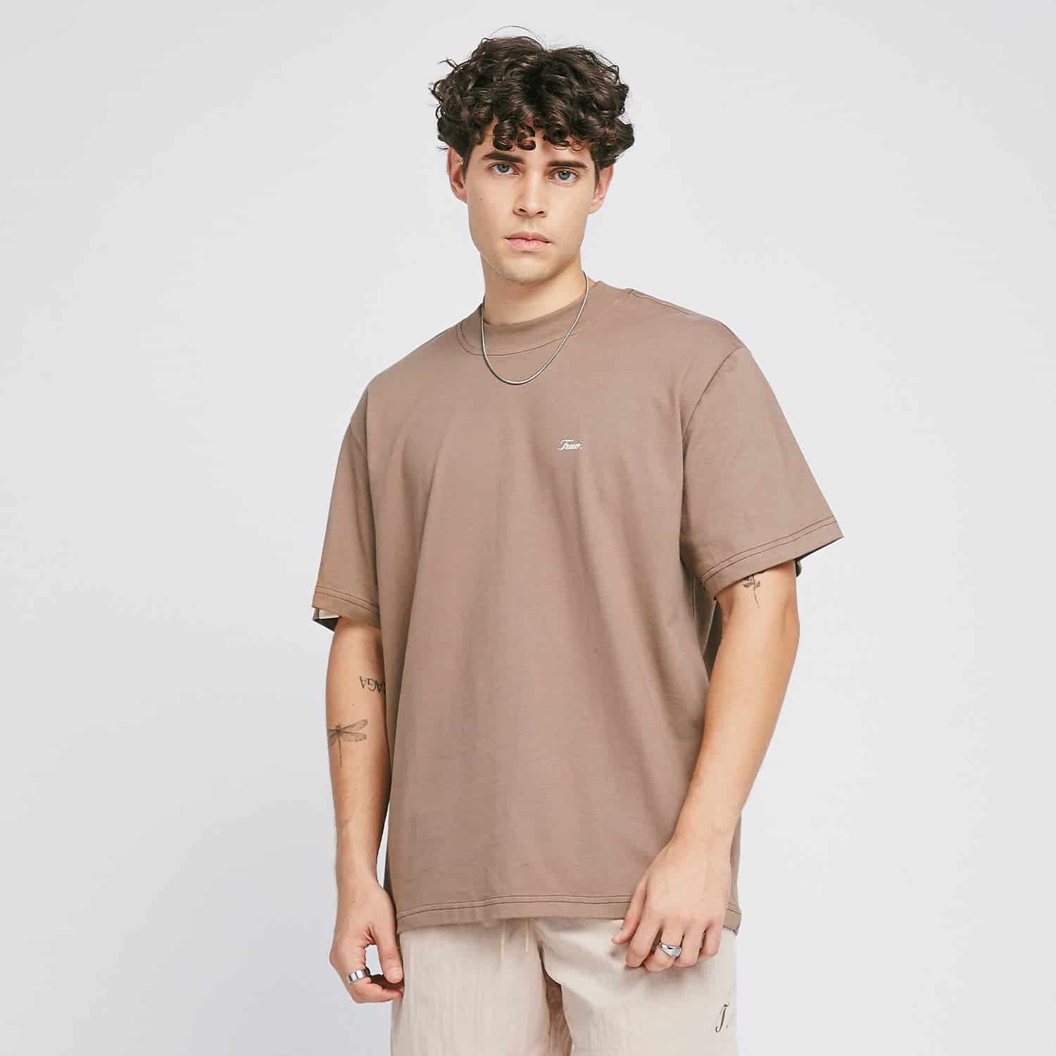 Signature T-Shirt - Light Brown - miniatura 8