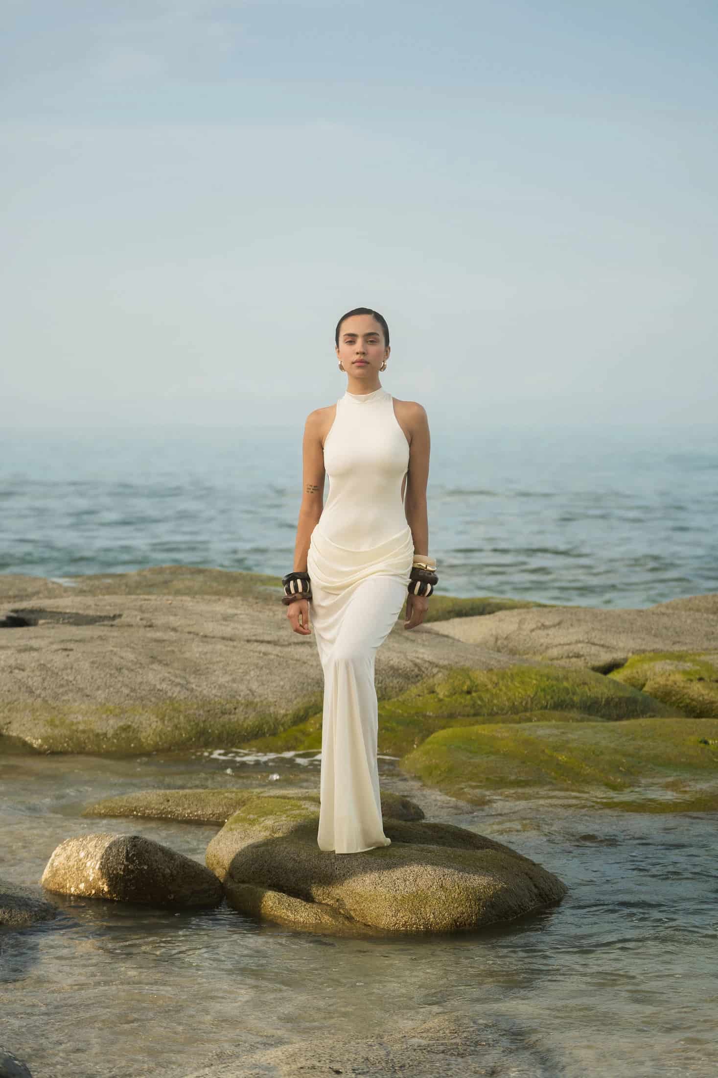 ARIEL DRESS - IVORY - miniatura 4