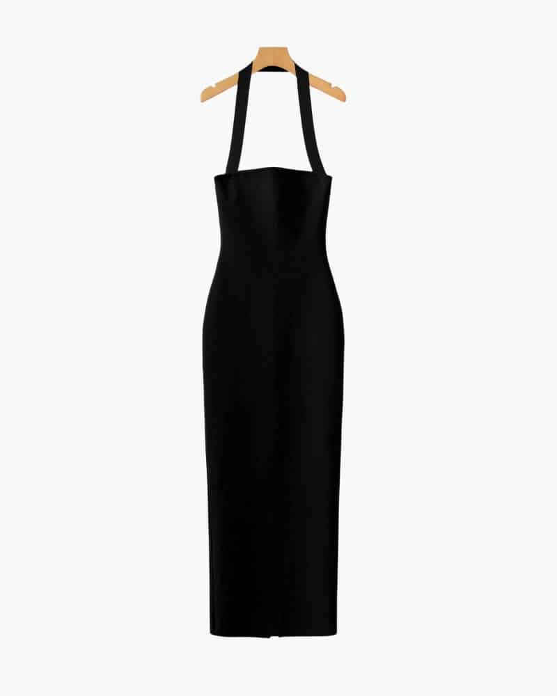 Halter Neck Slim Fit Maxi Dress - miniatura 2