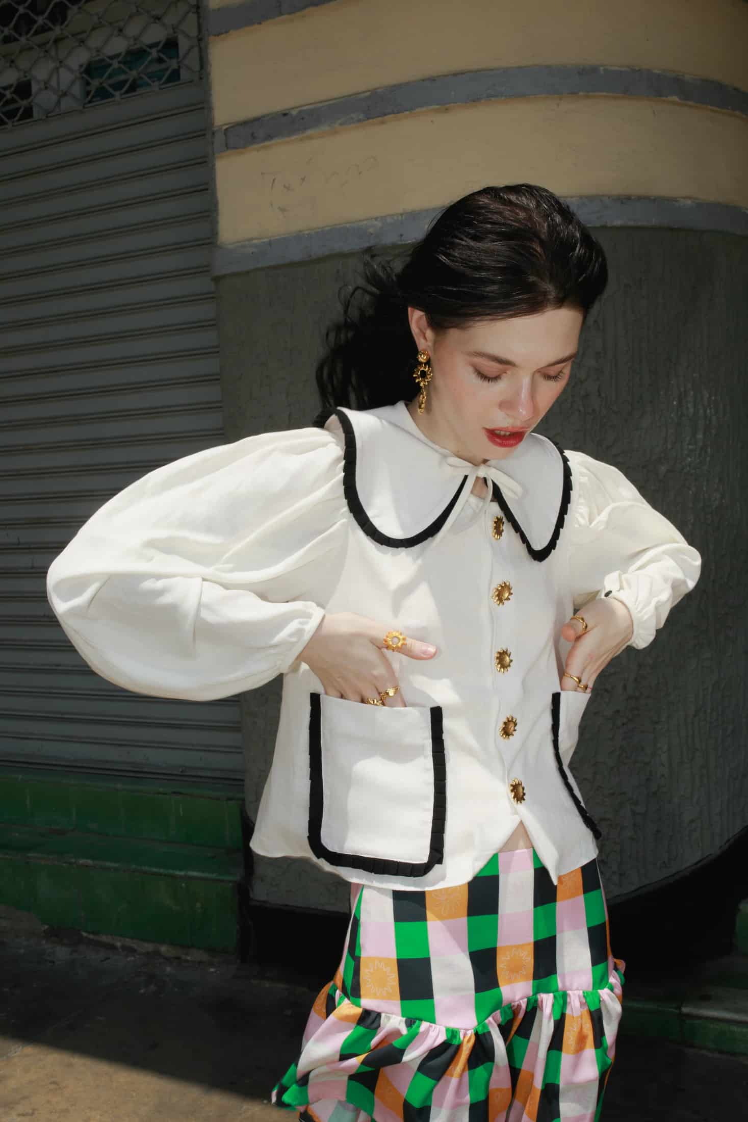FLOR DE SOL SHIRT (IVORY) - miniatura 3