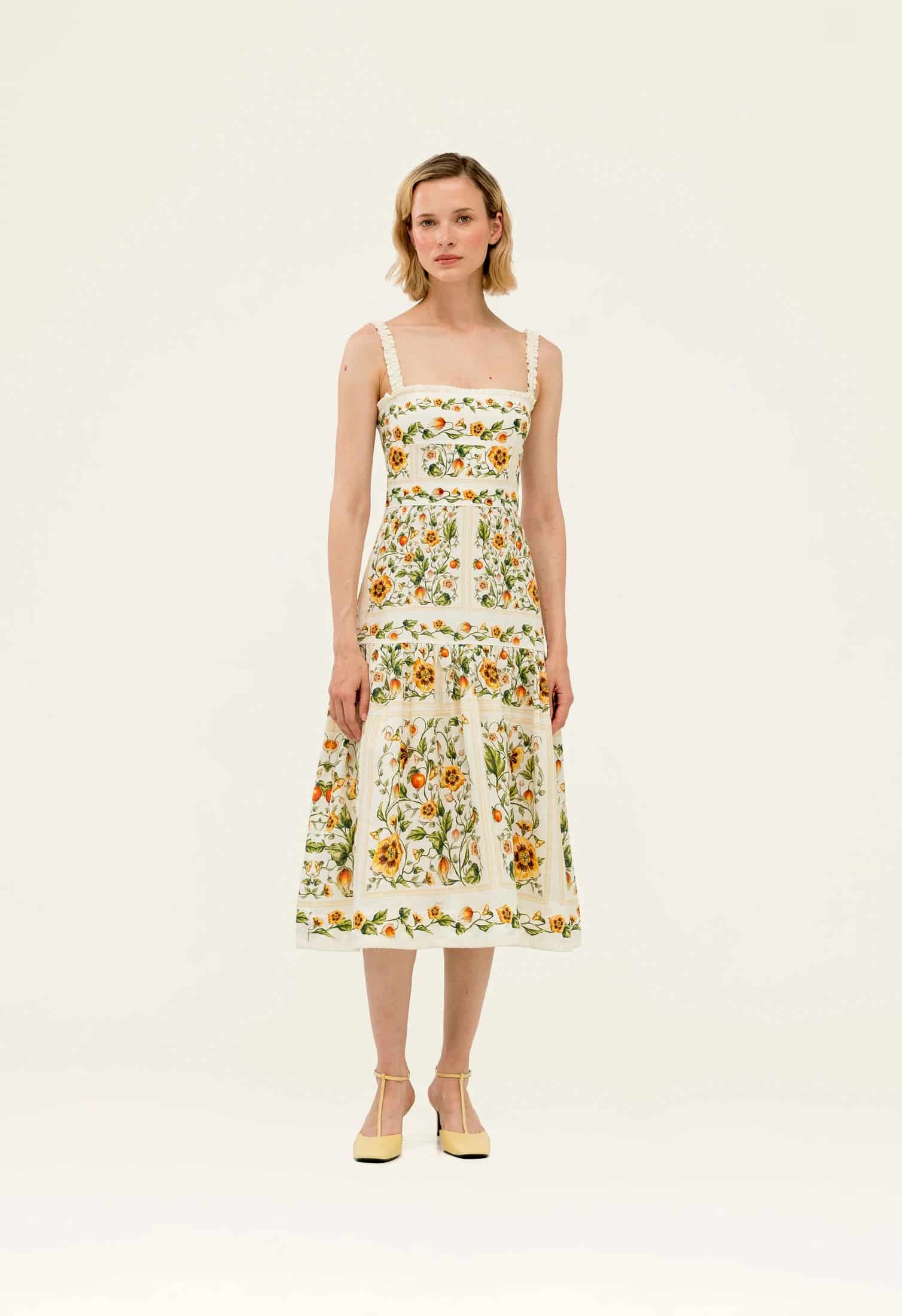 Níspero Uchuva Midi Dress - miniatura 1