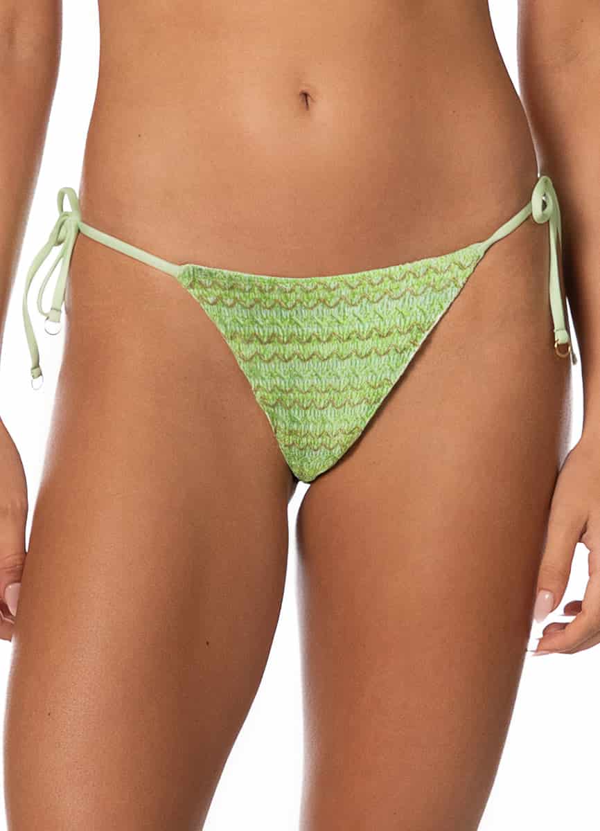 Maaji Green Symphony Sunflash Low Rise Tie Side Bikini Bottom - miniatura 2