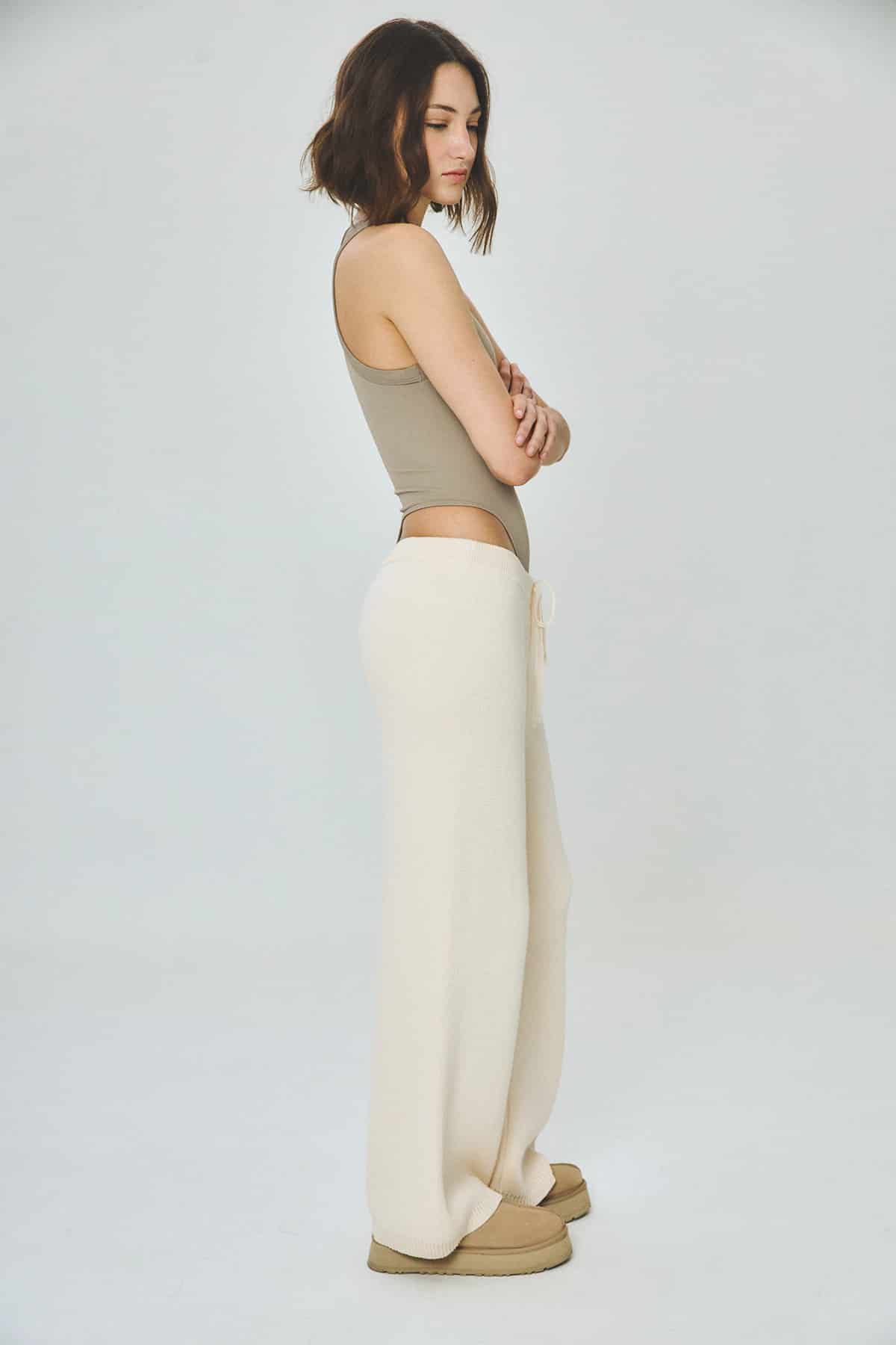 SMILEY RIB BODYSUIT GREY - miniatura 5