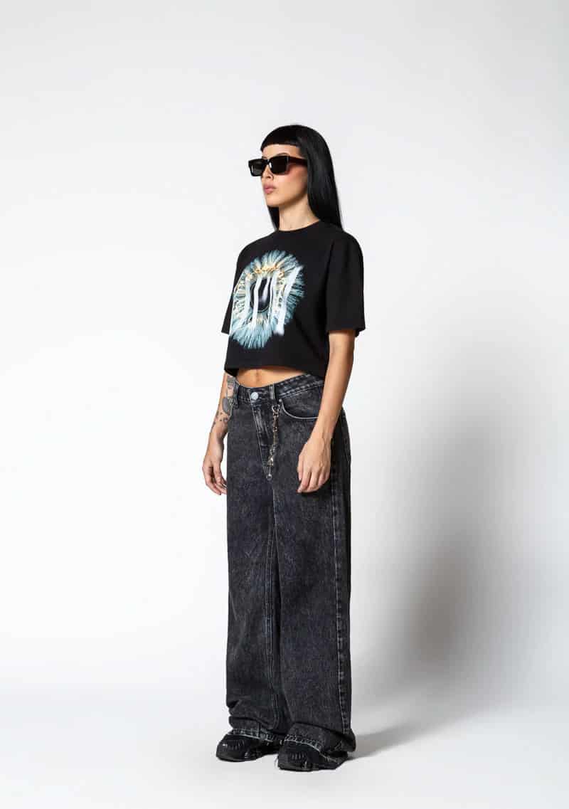 Dopamine black eye crop top - miniatura 9