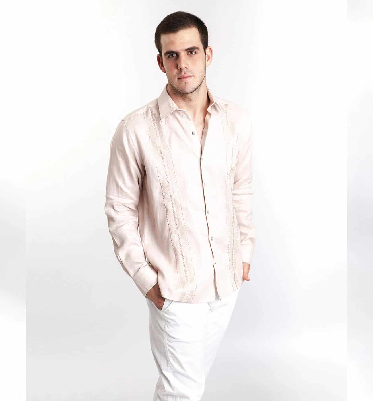 Guayabera Beige - miniatura 1