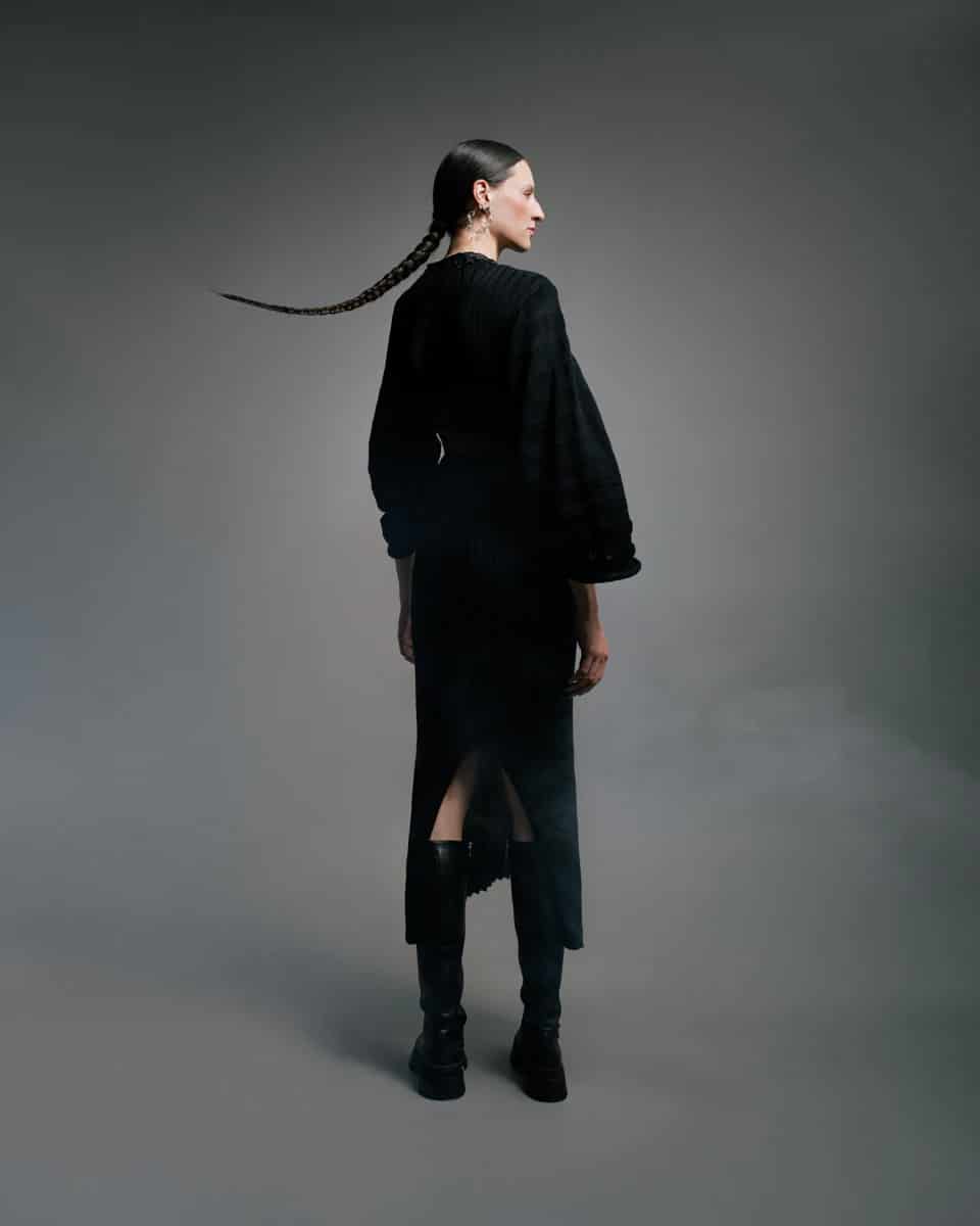 RIBBED WOVEN DRESS - miniatura 5