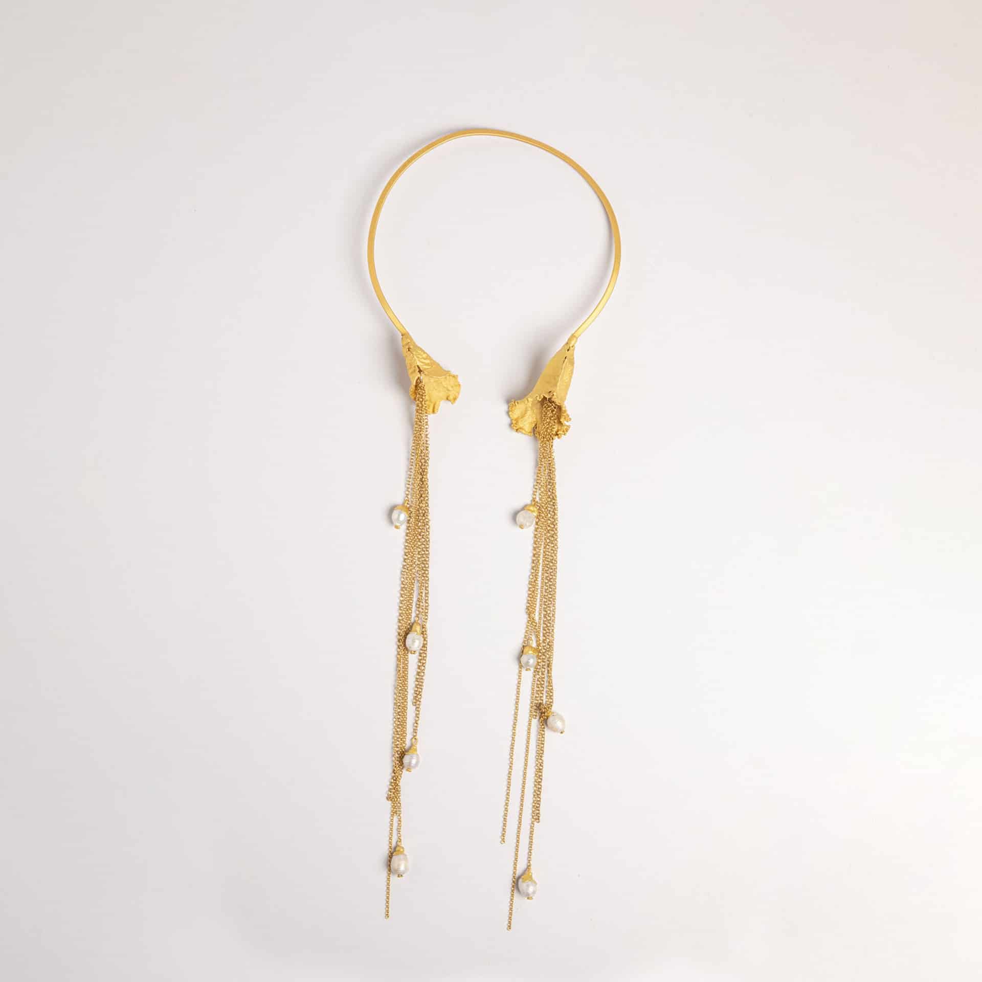 COLLAR LABELLUM Y CADENAS CON PERLAS - miniatura 1