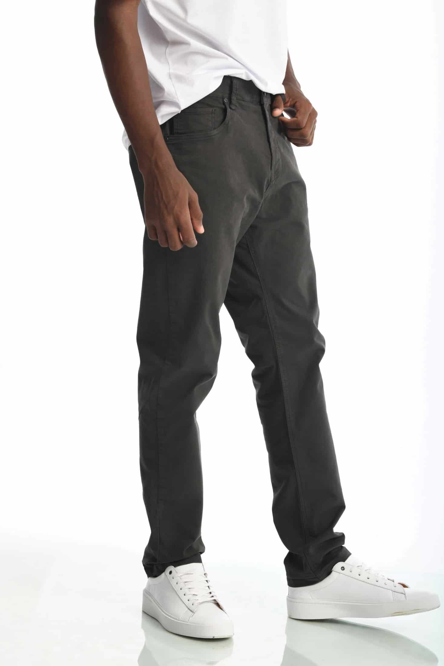Pantalón Classic Dril 5 Bolsillos Gris Oscuro - miniatura 7