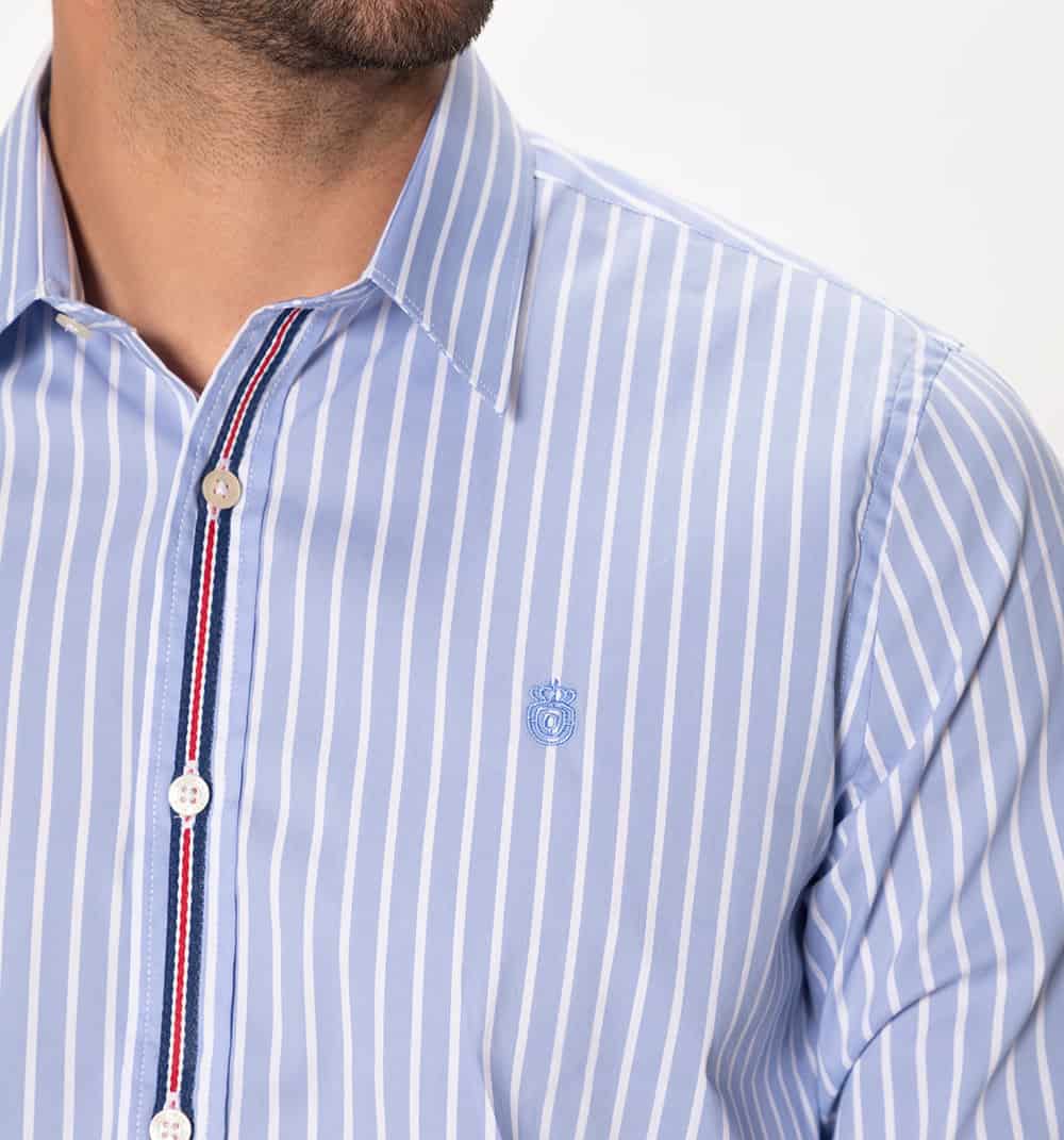 Camisa manga larga slim fit con cinta so - miniatura 3
