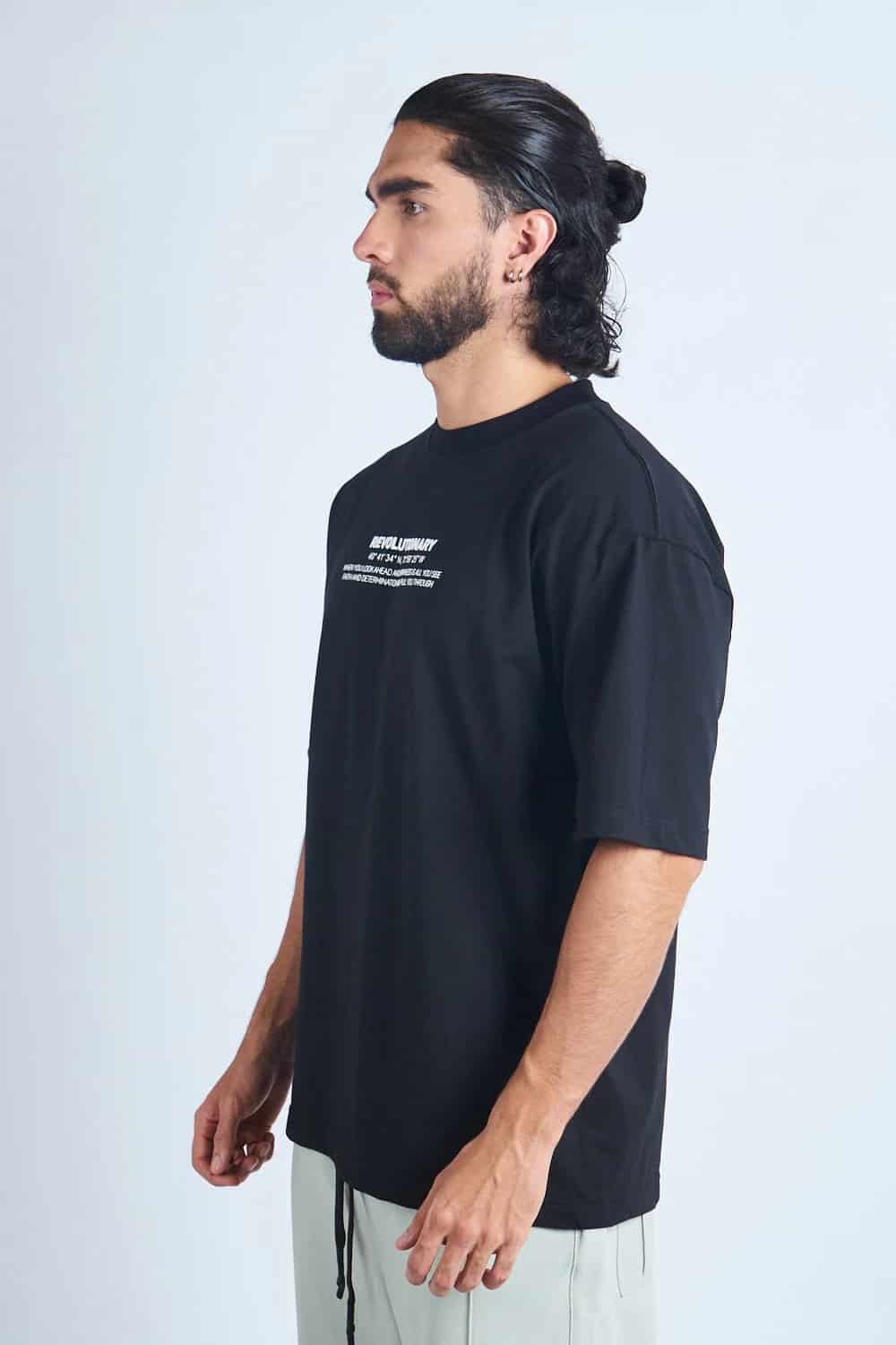 CAMISETA OVERSIZE NEGRA [DROP 0:0] - miniatura 4