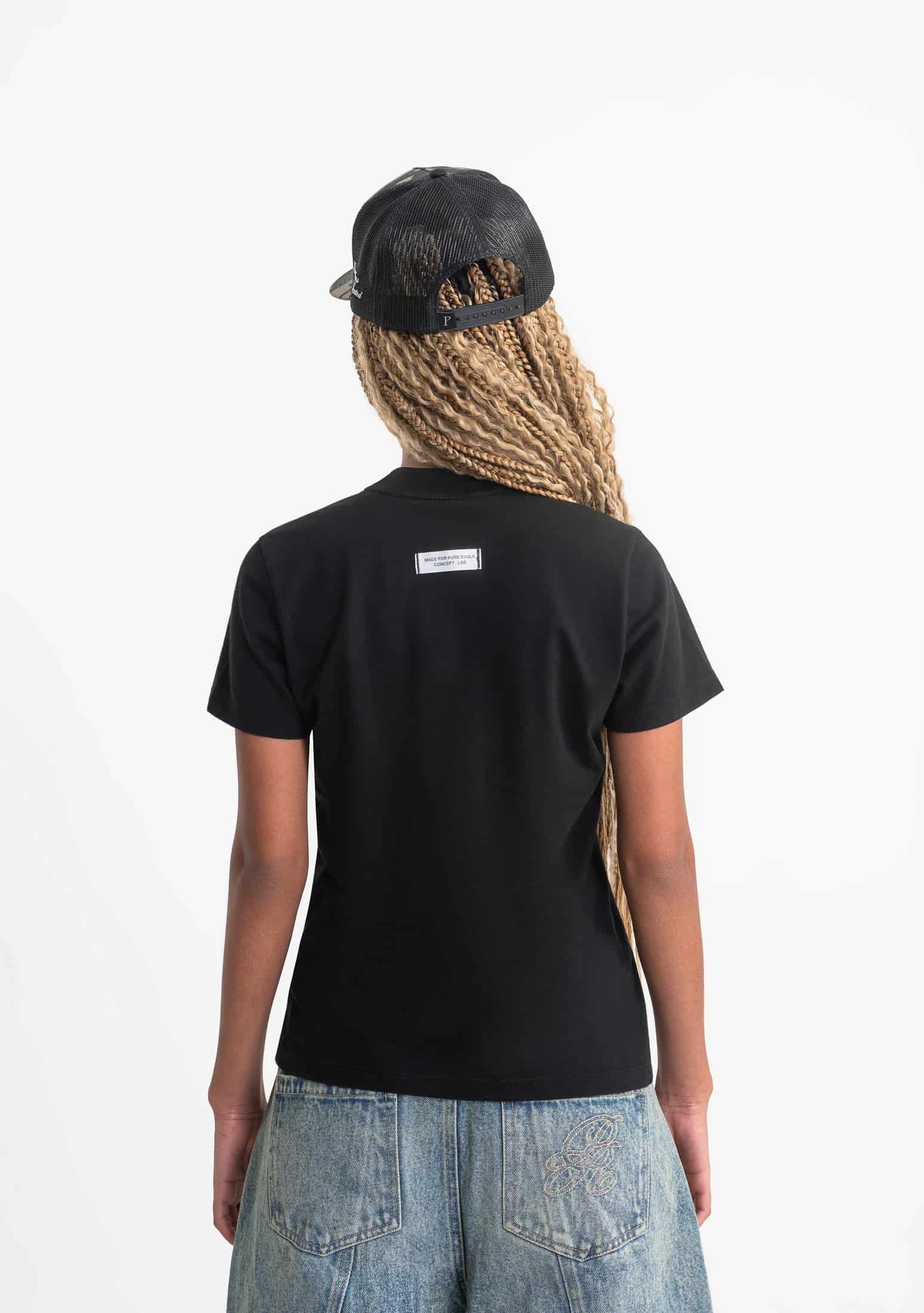 Rustic women black t-shirt - miniatura 3