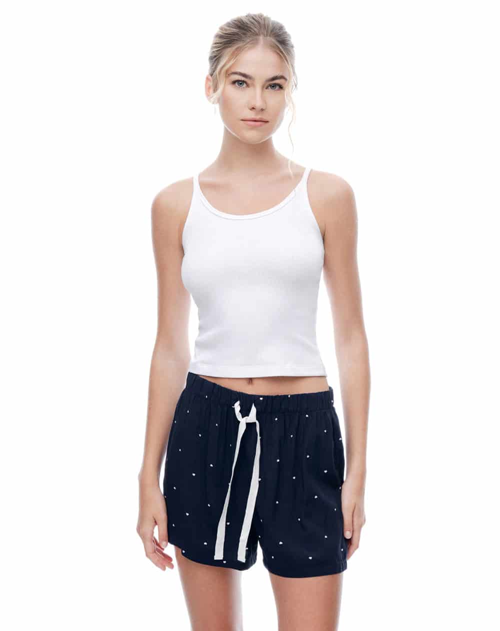 Short azul estampado mujer - miniatura 1