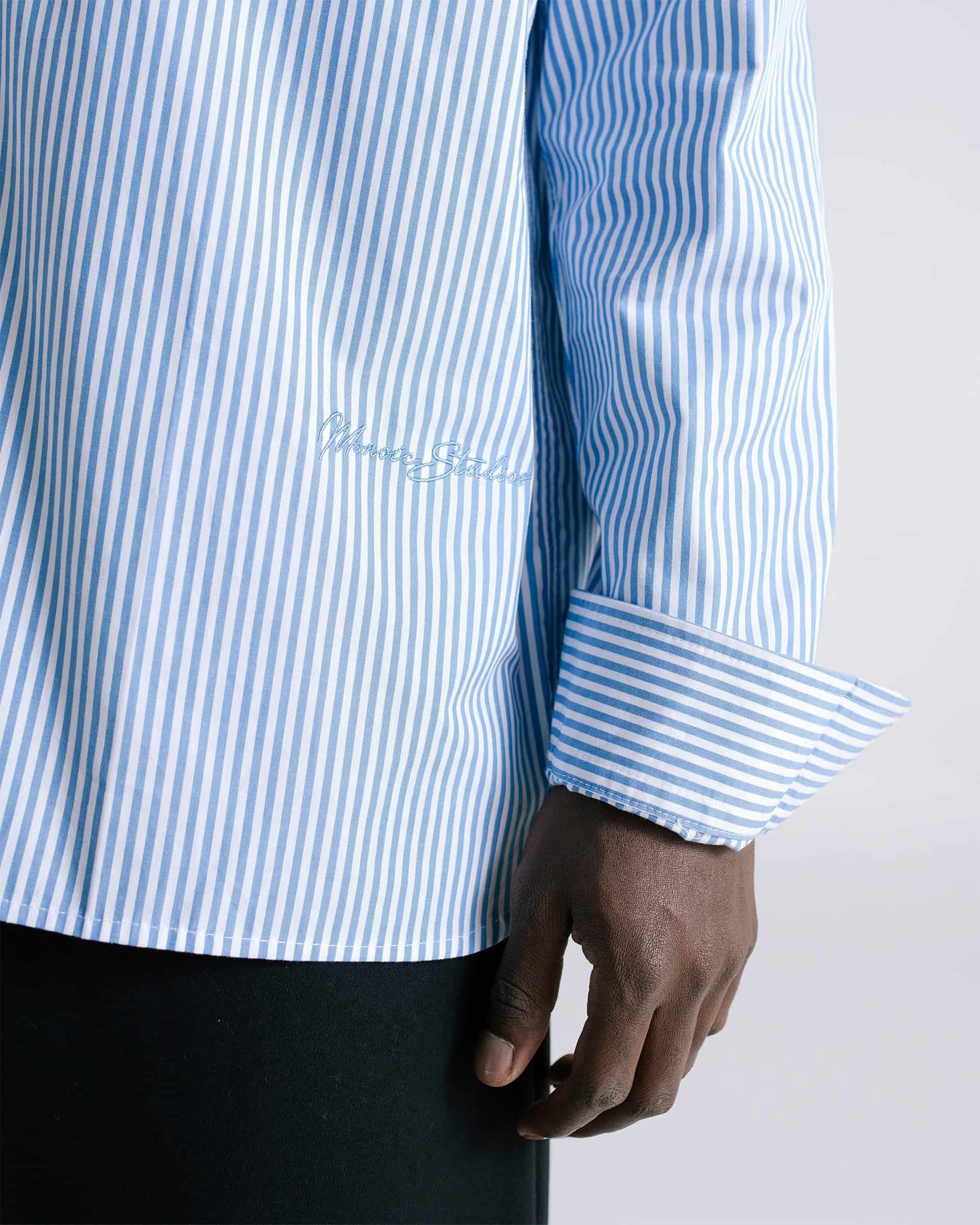 Pinstripe Shirt - Light Blue - miniatura 8