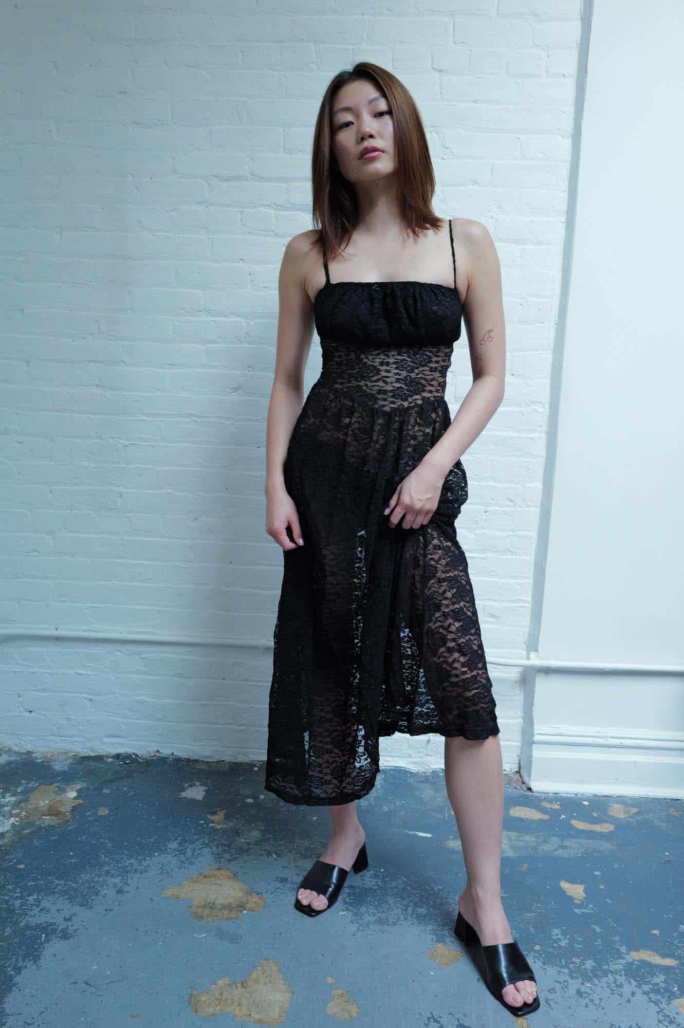 ARIELLE BLACK DRESS - miniatura 4