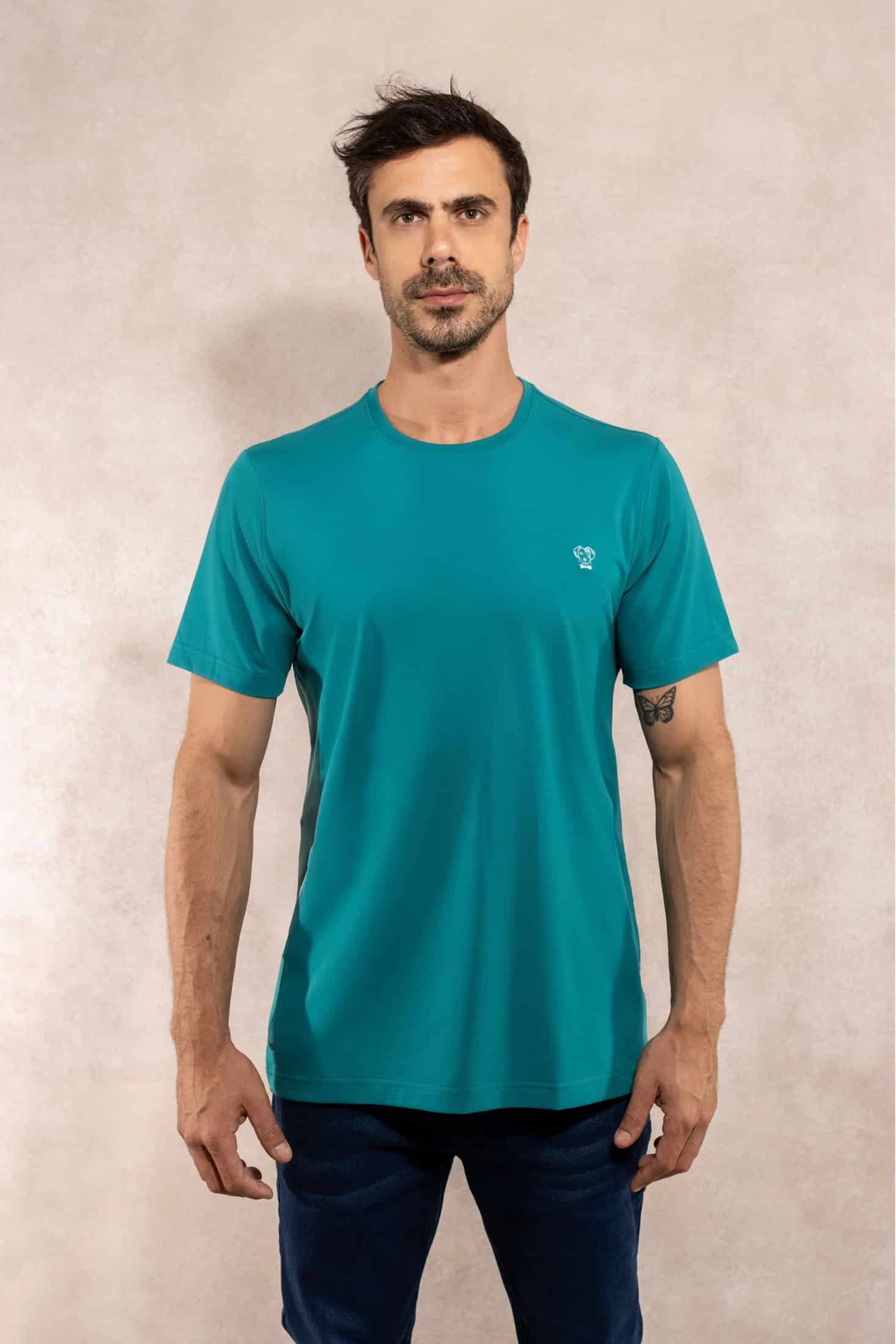 Camiseta Antimanchas Verde Esmeralda - Talla Regular - miniatura 1