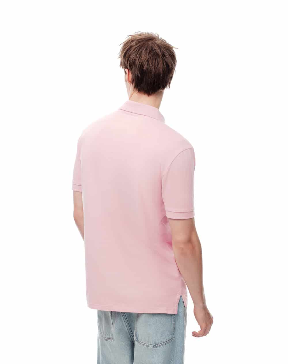 Polo slim palo de rosa hombre - miniatura 3