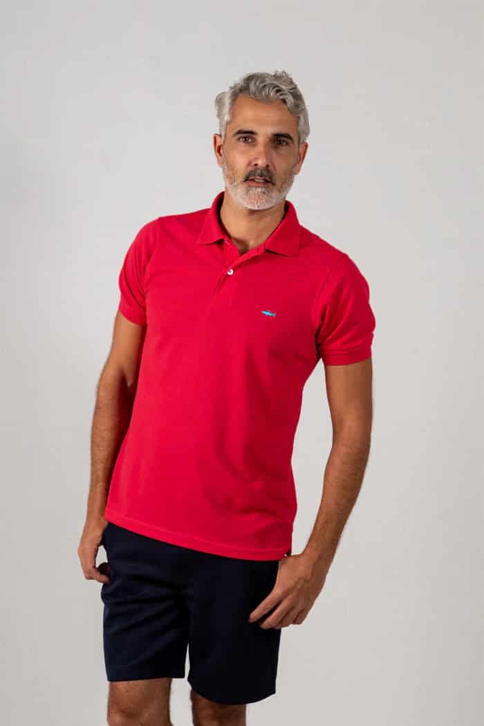 CAMISETA POLO FUCSIA - miniatura 2