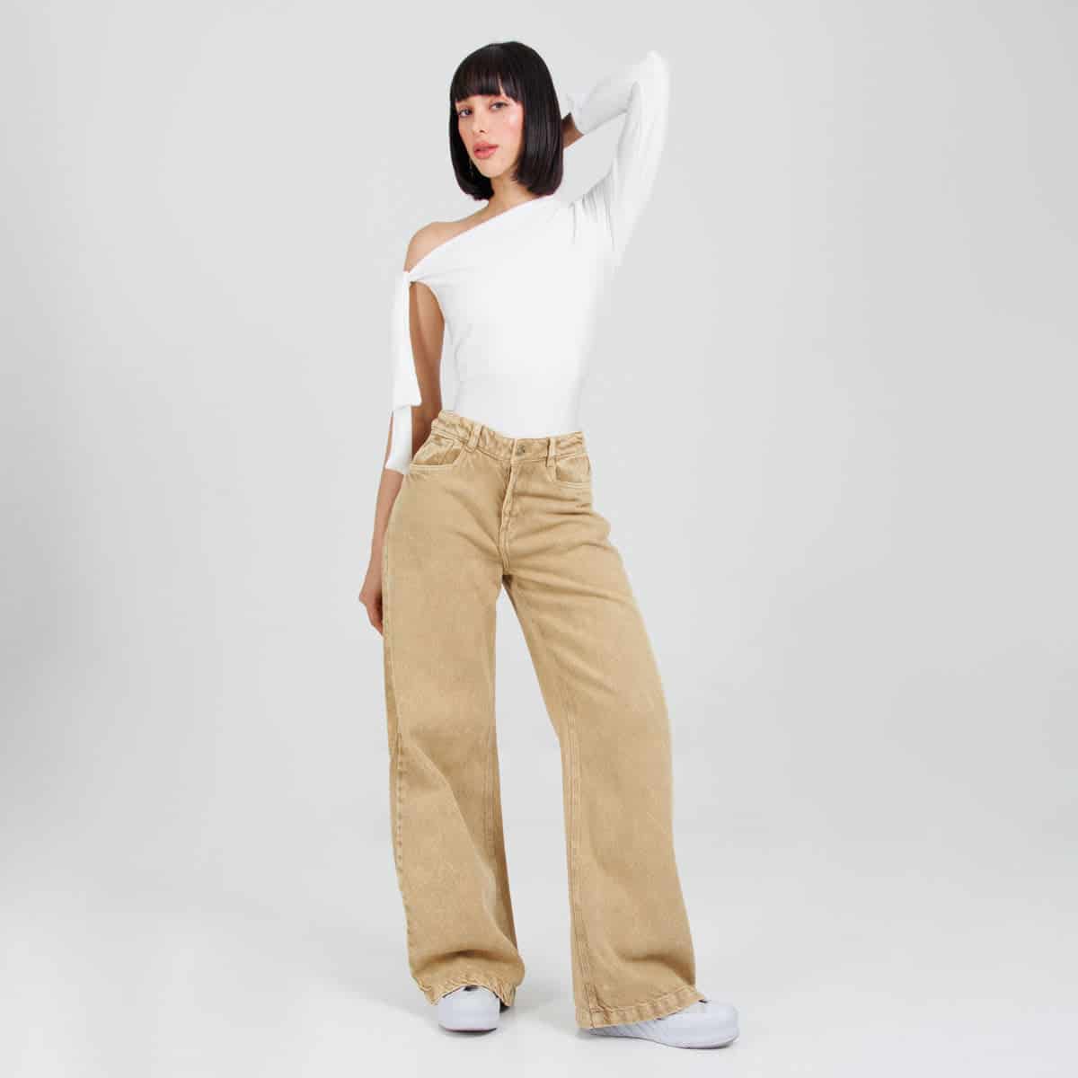 Jean Wide Leg Camel Ax-3096 Rigido - miniatura 1