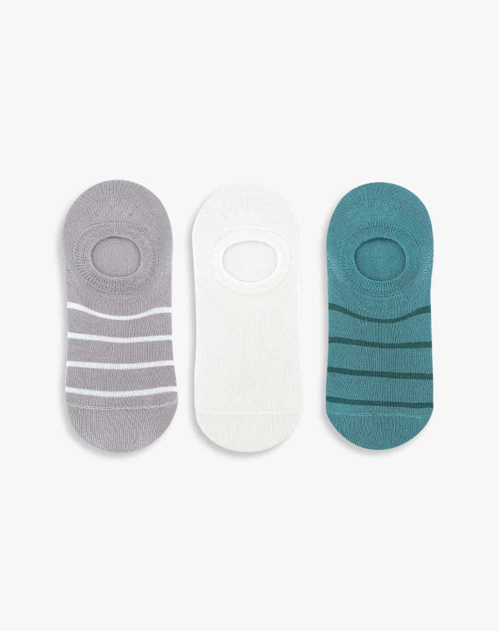 Medias mujer tobillera corta pack x3 surtido - miniatura 1