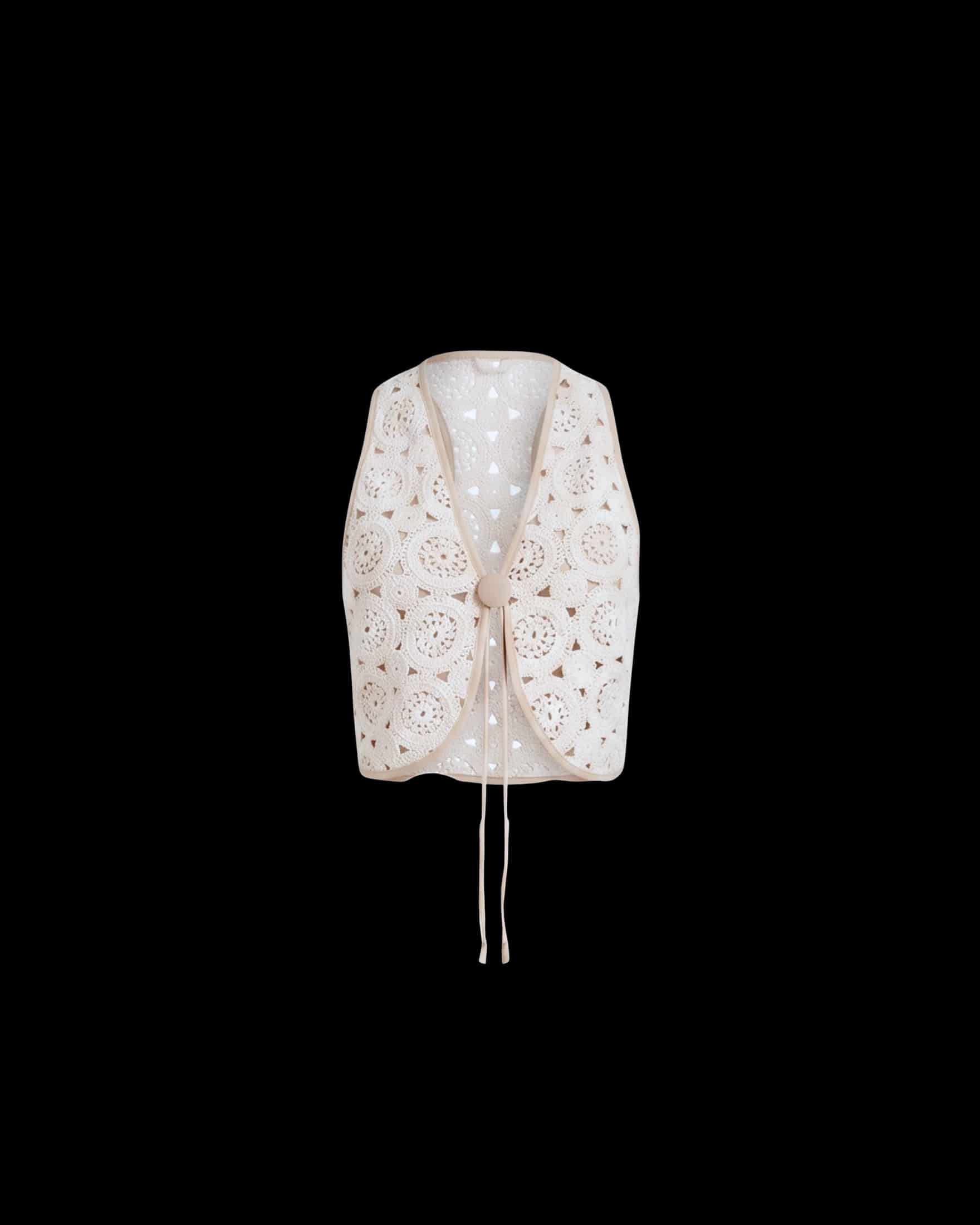 JACQ VEST NATURAL ECRU - miniatura 1