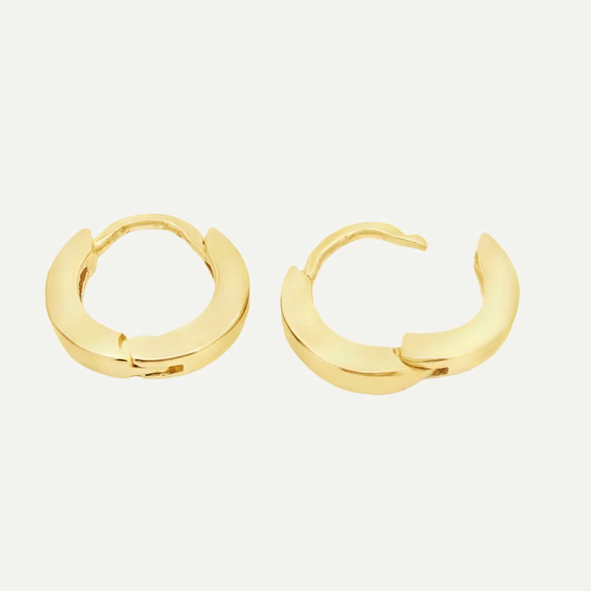 Arete Mini huggies lisas - miniatura 1