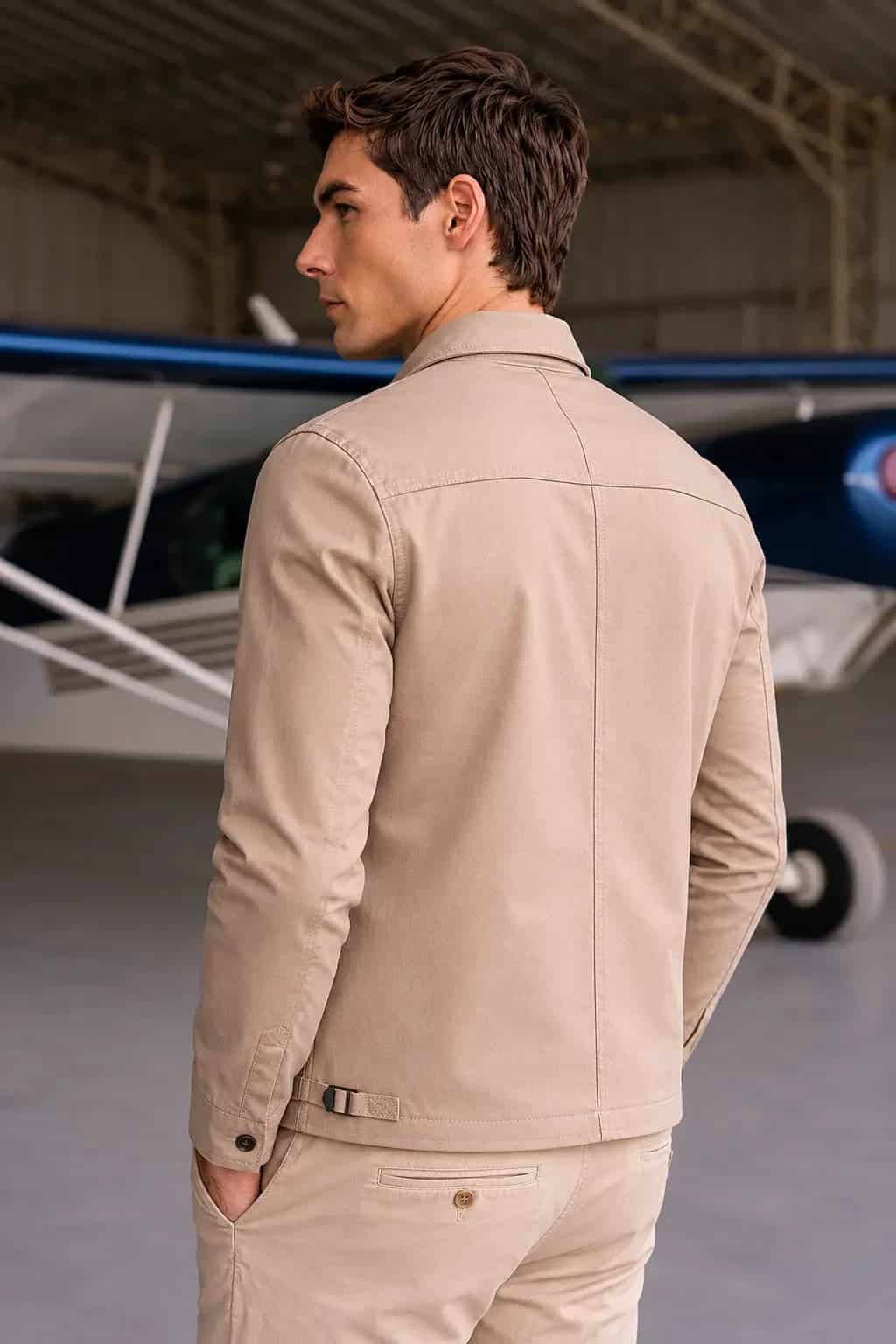 Chaqueta Militar Fleece Hombre Mocca - miniatura 3