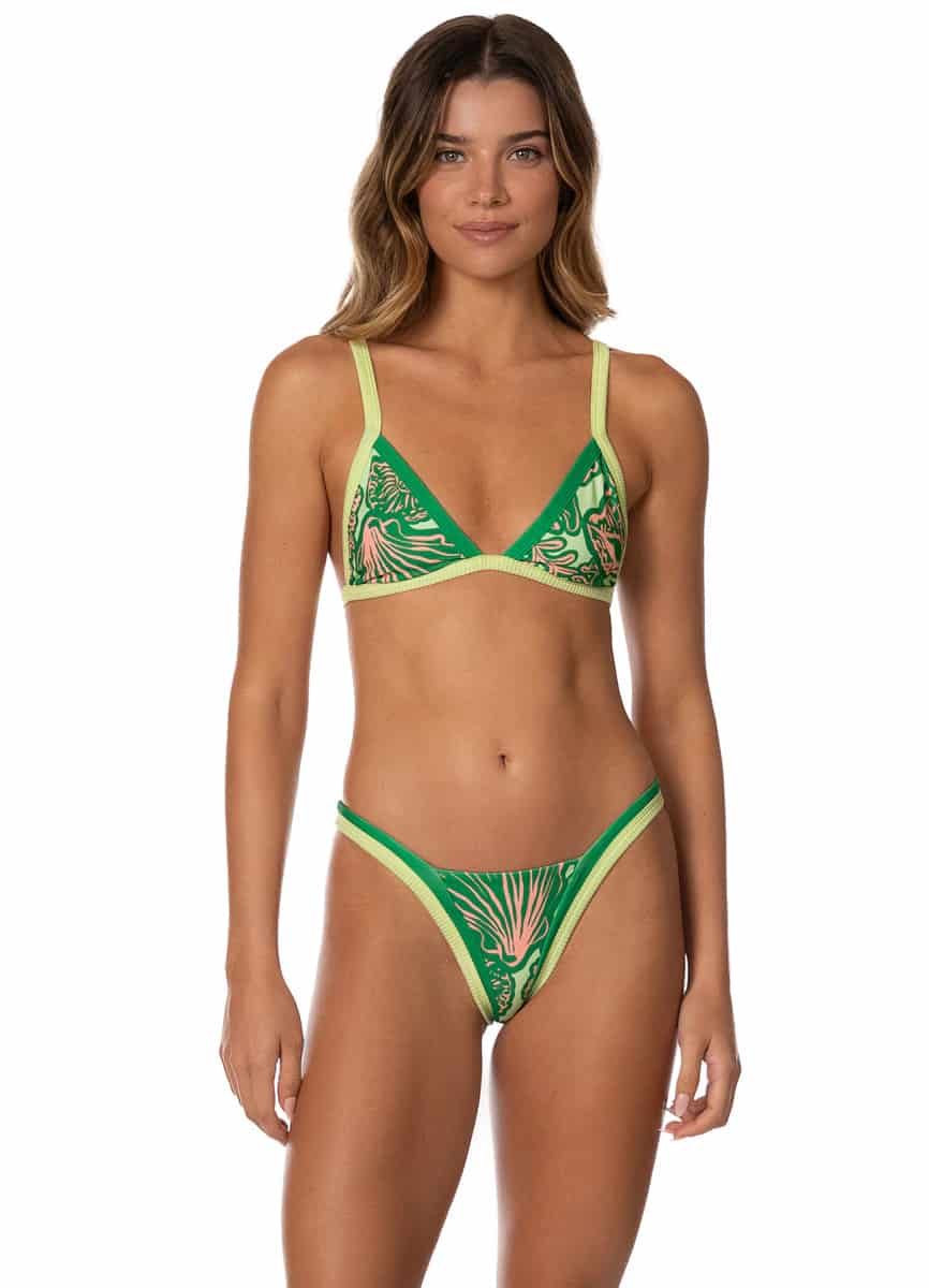 Maaji Soft Coral Trinity Regular Rise V Front Bikini Bottom - miniatura 4