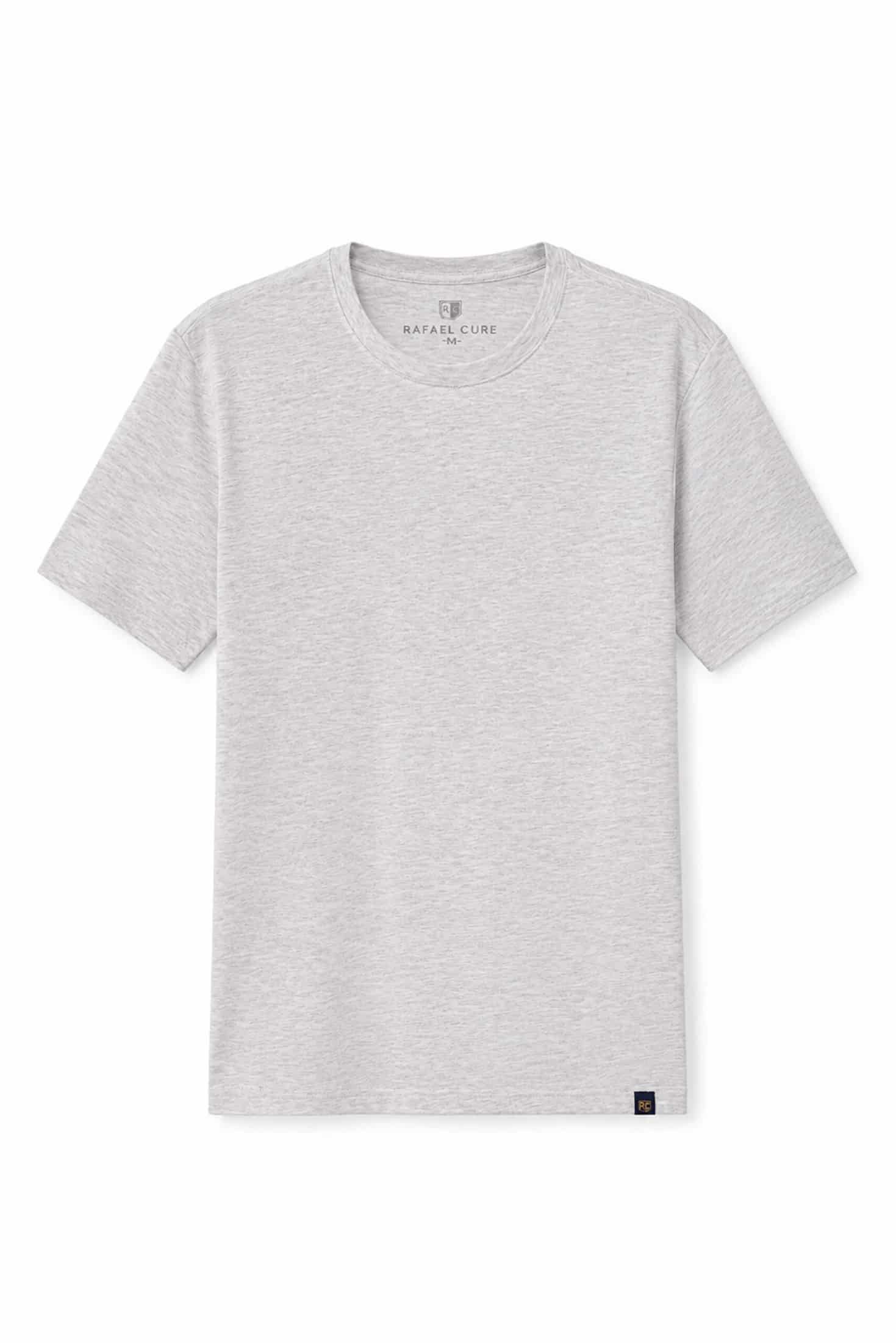 Camiseta 100% Algodón Pima Gris Jaspeado - miniatura 6