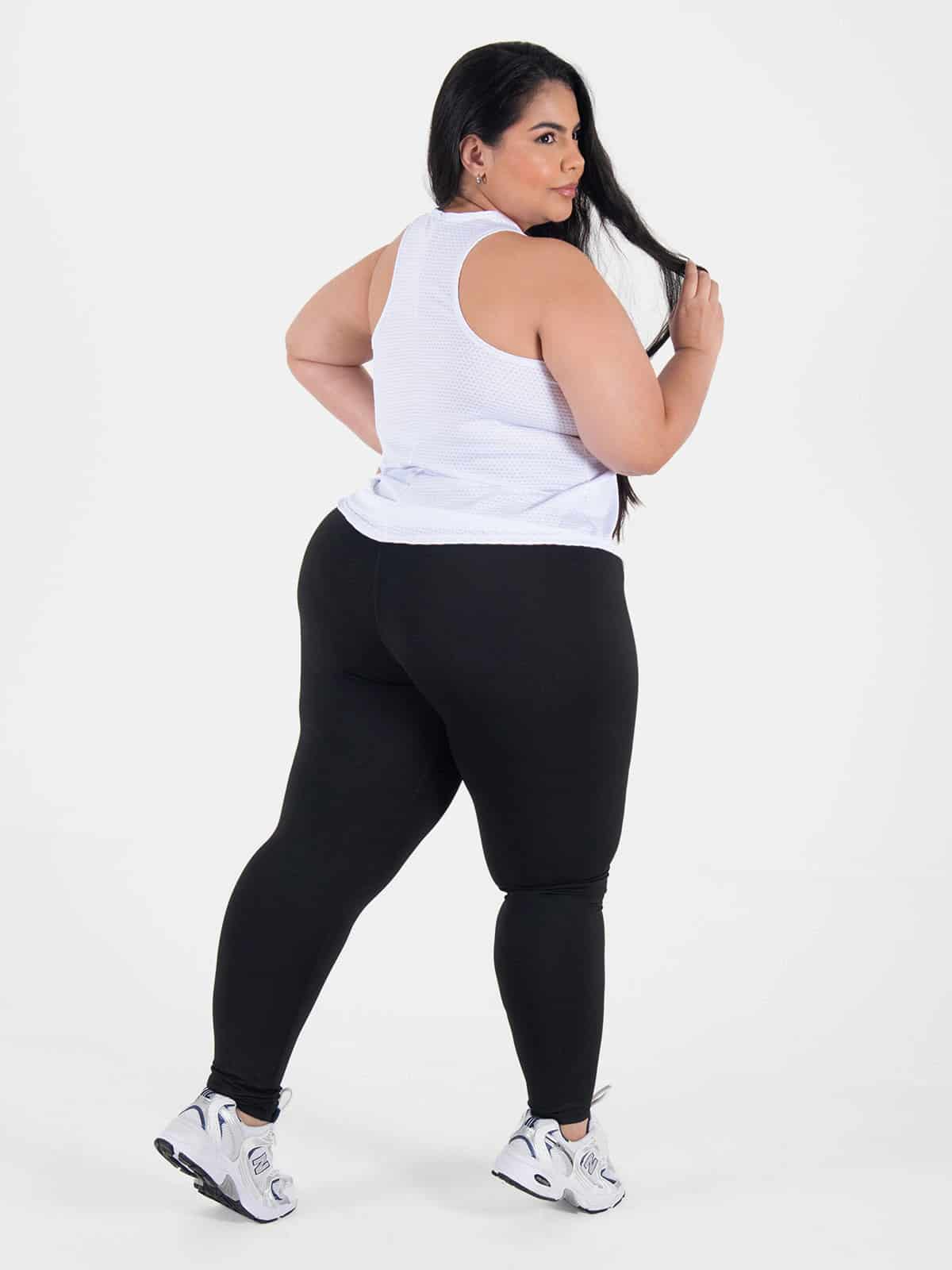 dorya leggins set talla plus blanco - miniatura 2