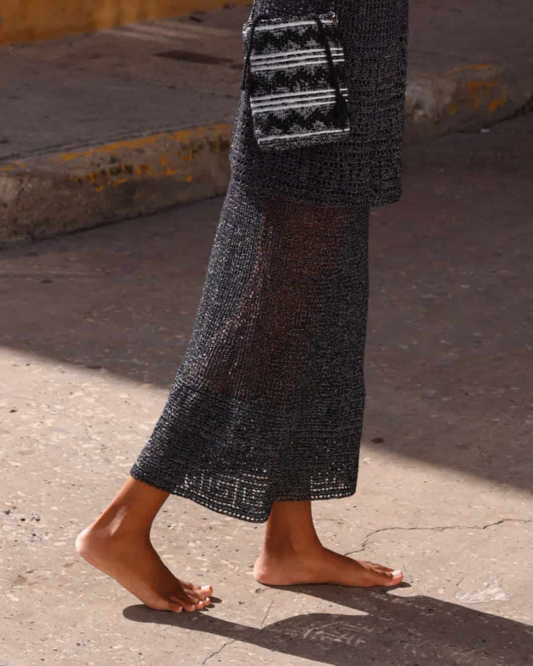 Crochet Skirt Ipapüle Black - miniatura 4