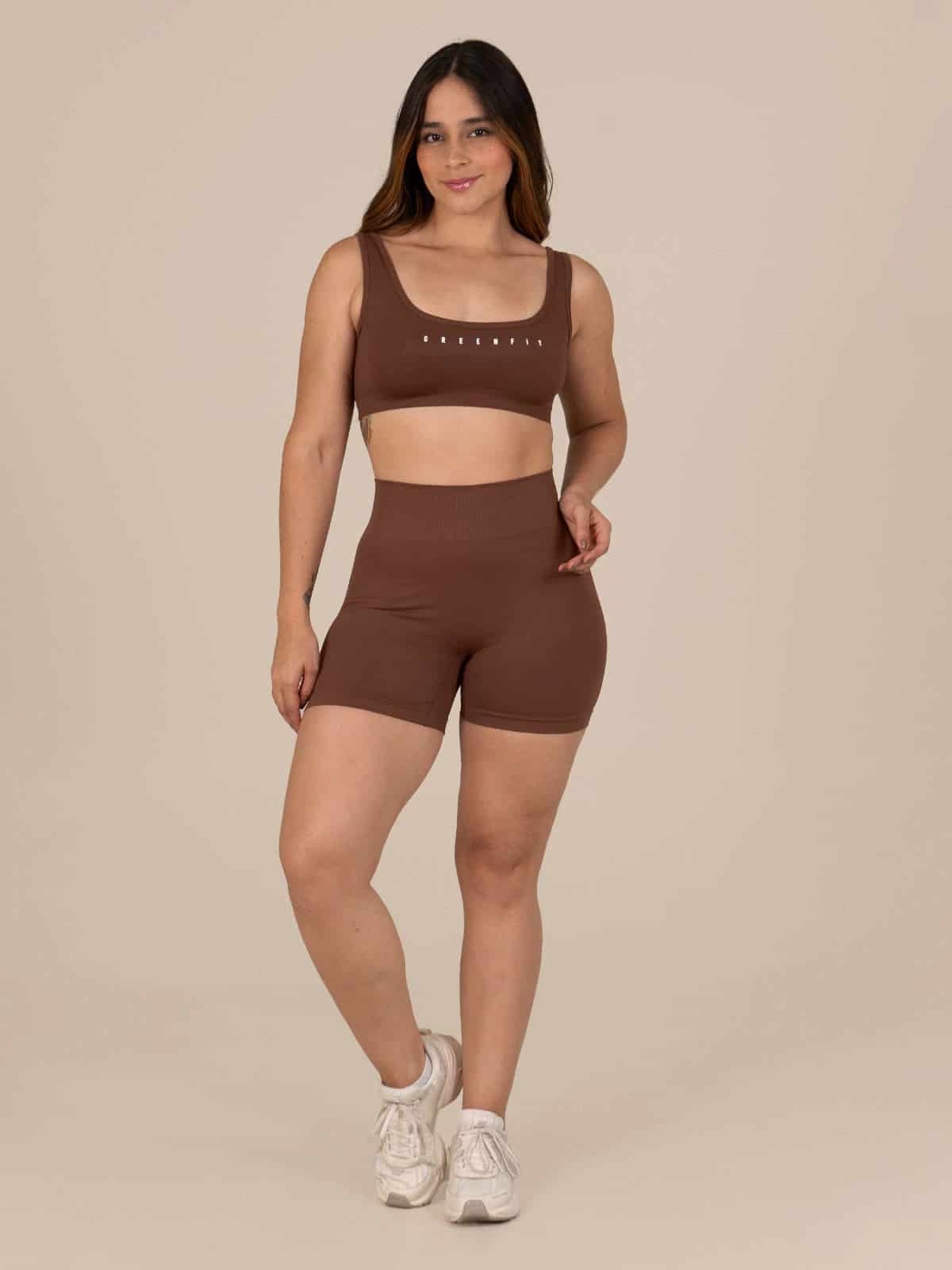 Central short set seamless cafe - miniatura 1