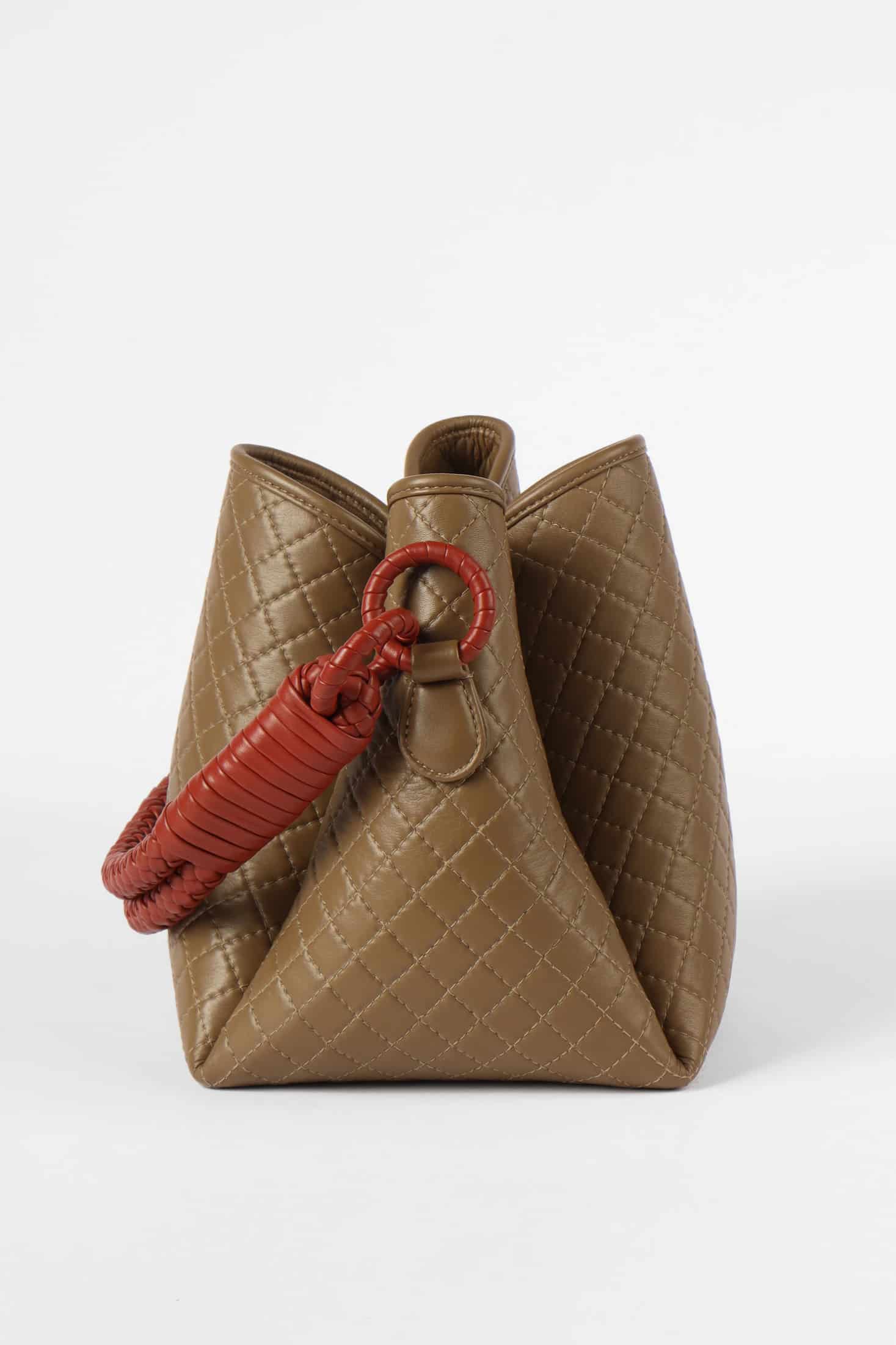 Tulip Bucket Bag, Olive & Brick - miniatura 2